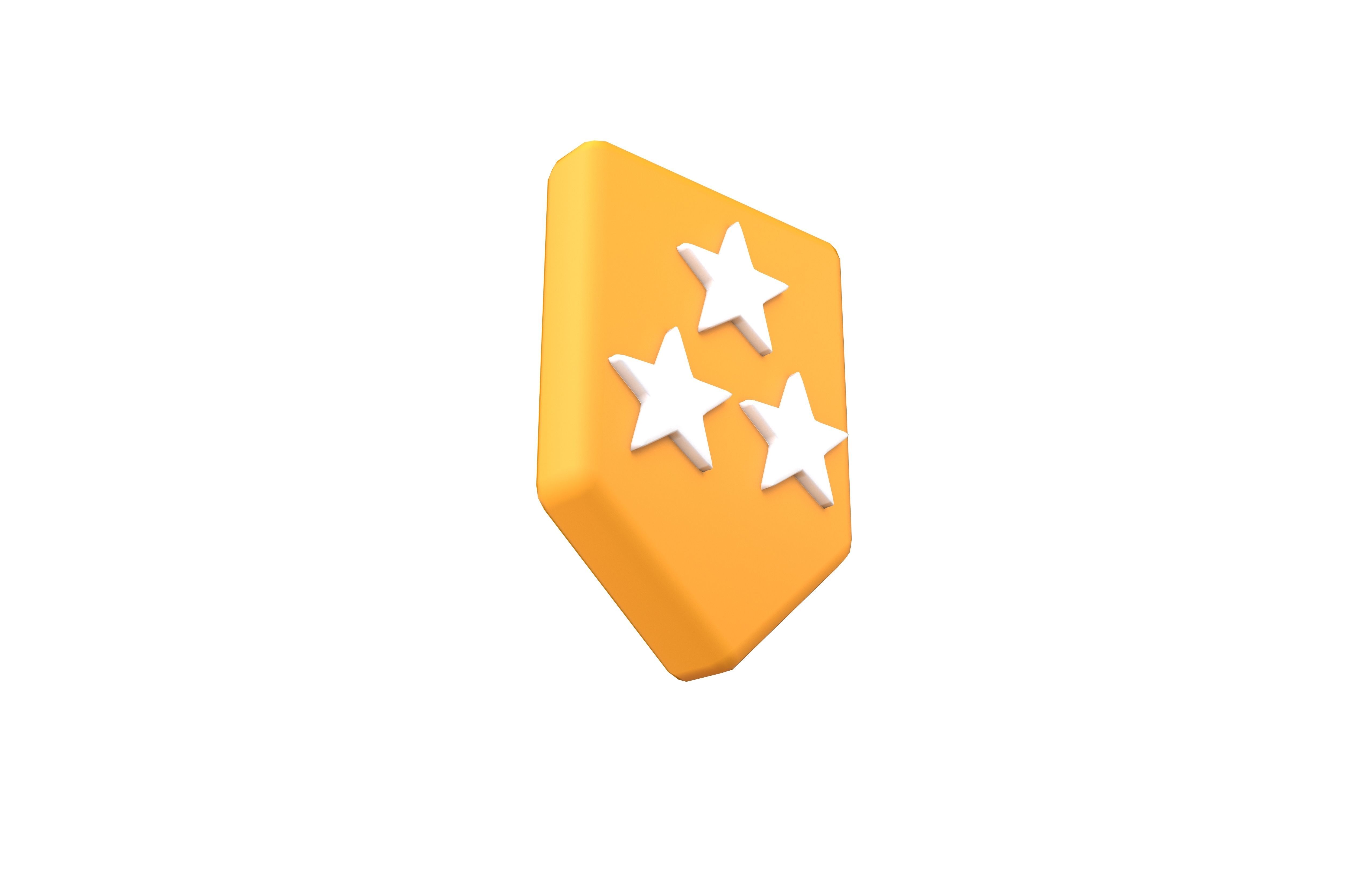 Rank Medal v15 005 Low-poly 3D model_3