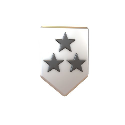 Rank Medal v15 007 Low-poly 3D model