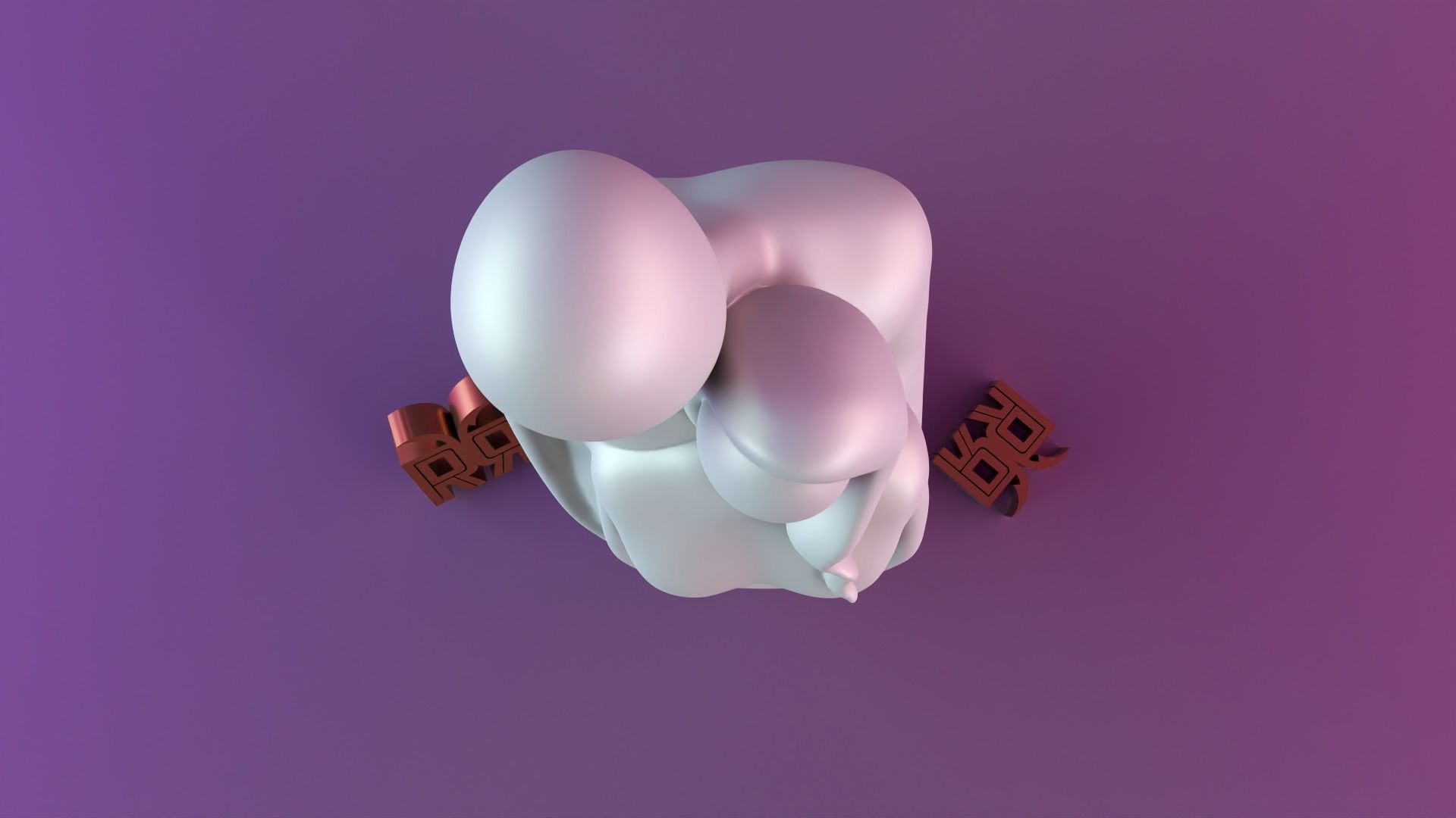 Couple Figurine Hugging Statue 3D print model_7