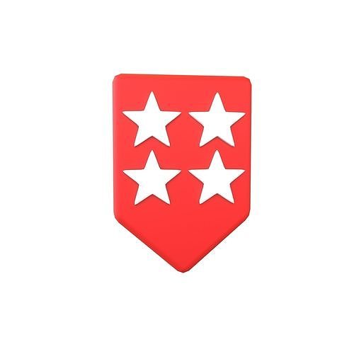 Rank Medal v16 006 Low-poly 3D model