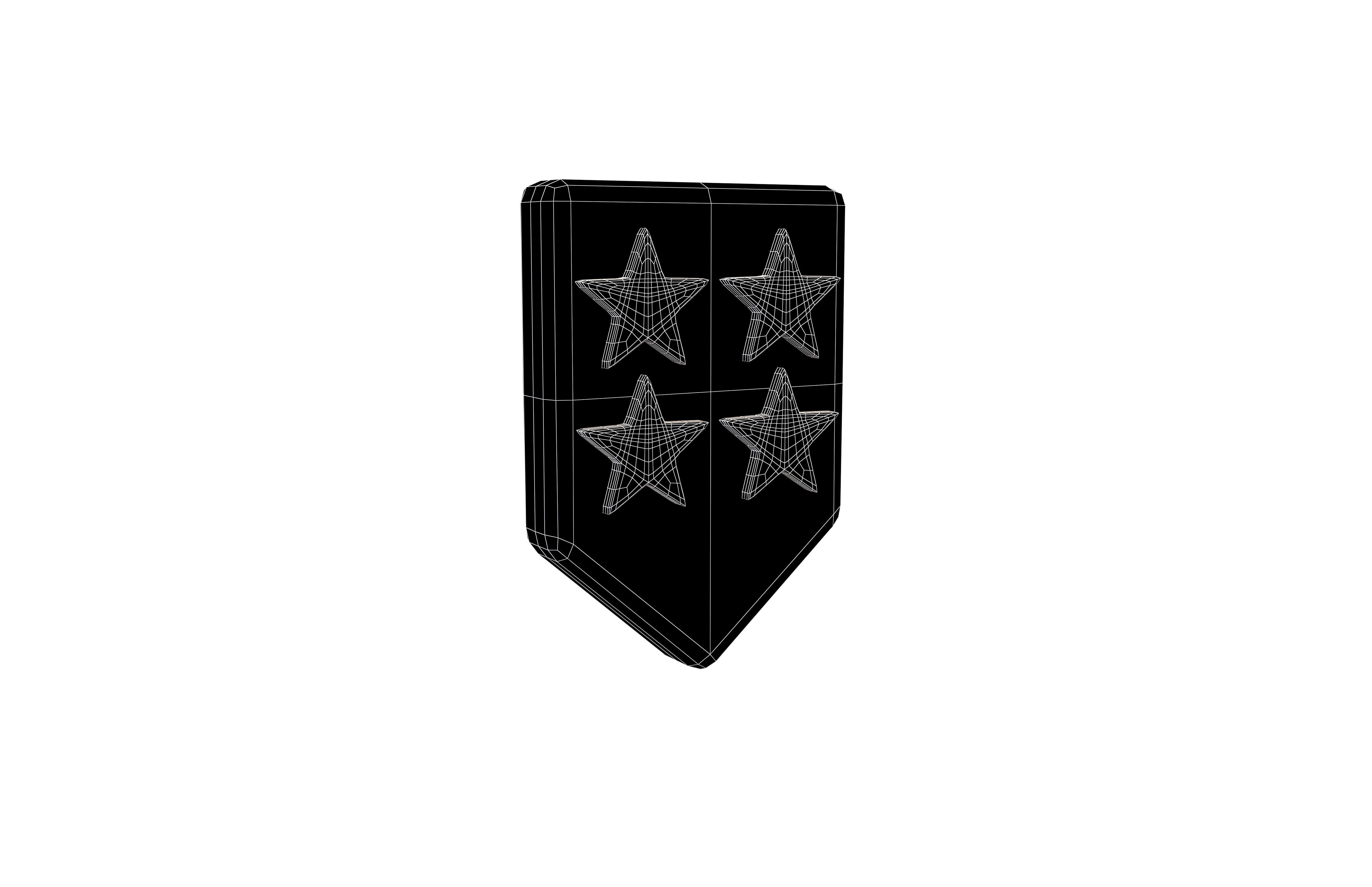 Rank Medal v16 007 Low-poly 3D model_5