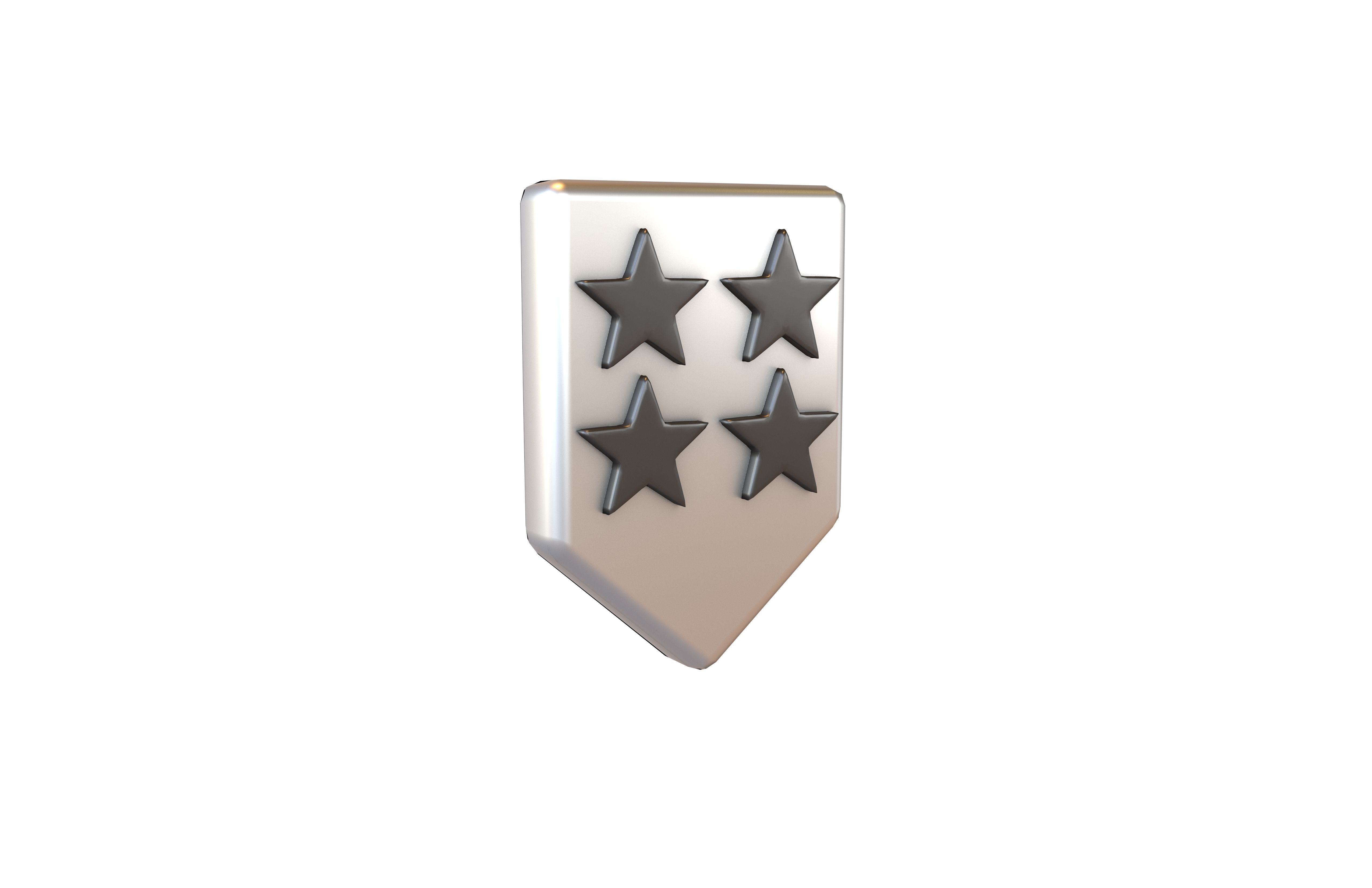 Rank Medal v16 007 Low-poly 3D model_1