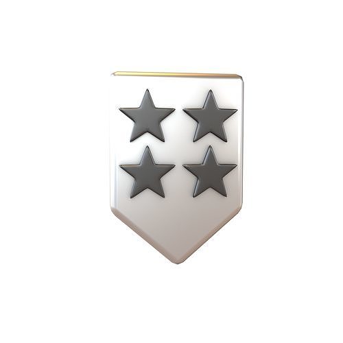 Rank Medal v16 007 Low-poly 3D model