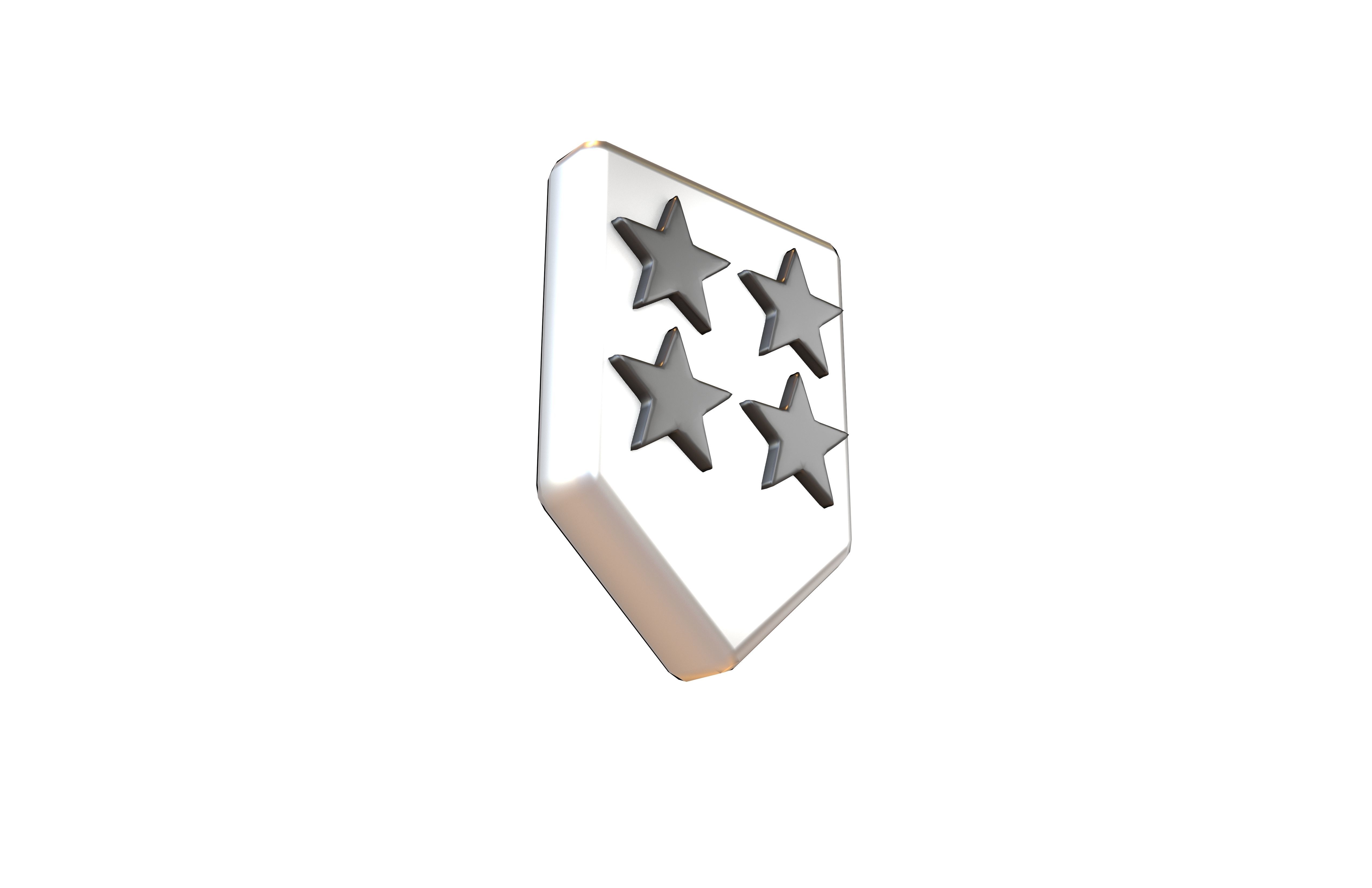 Rank Medal v16 007 Low-poly 3D model_3