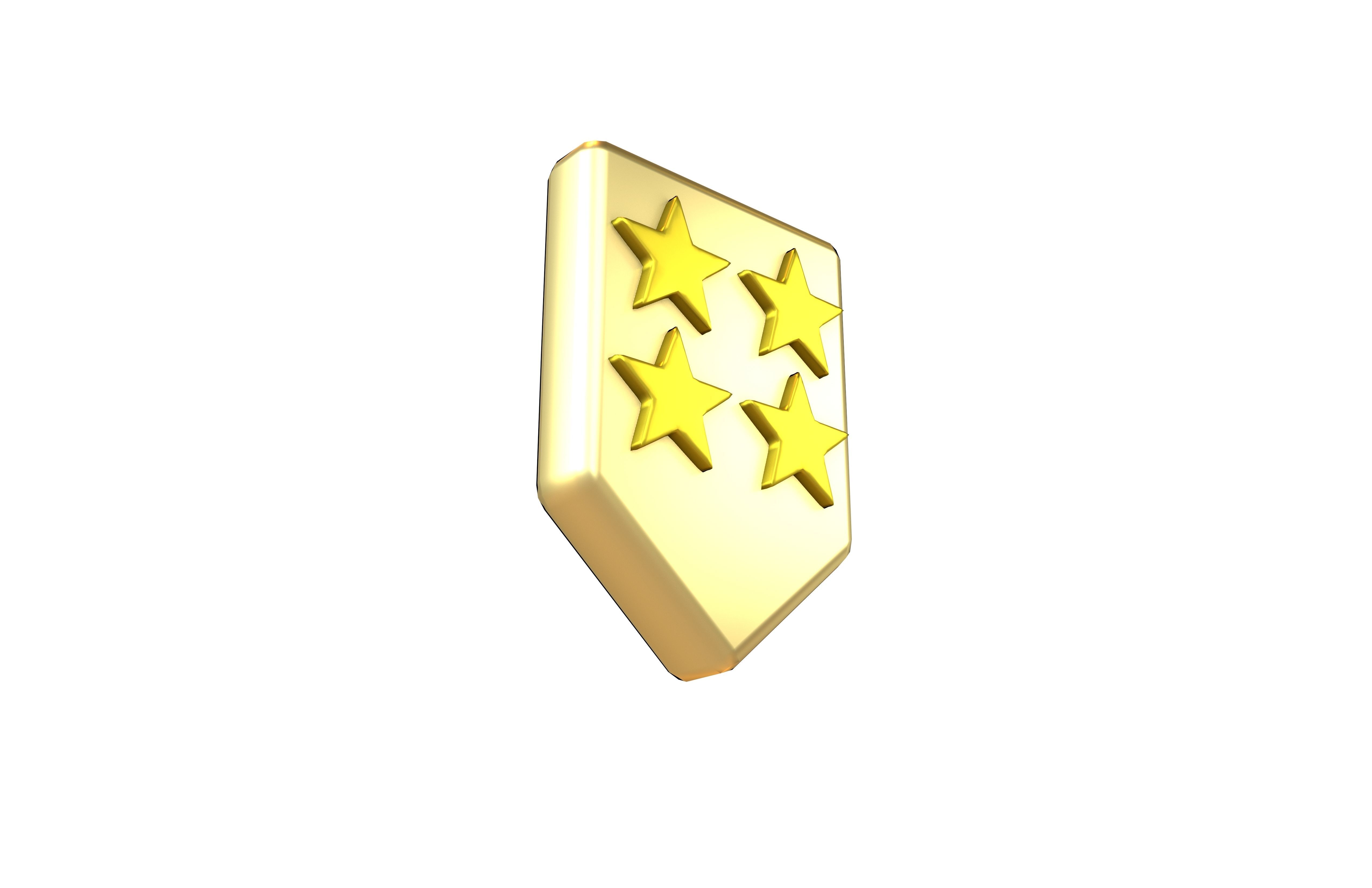 Rank Medal v16 008 Low-poly 3D model_3