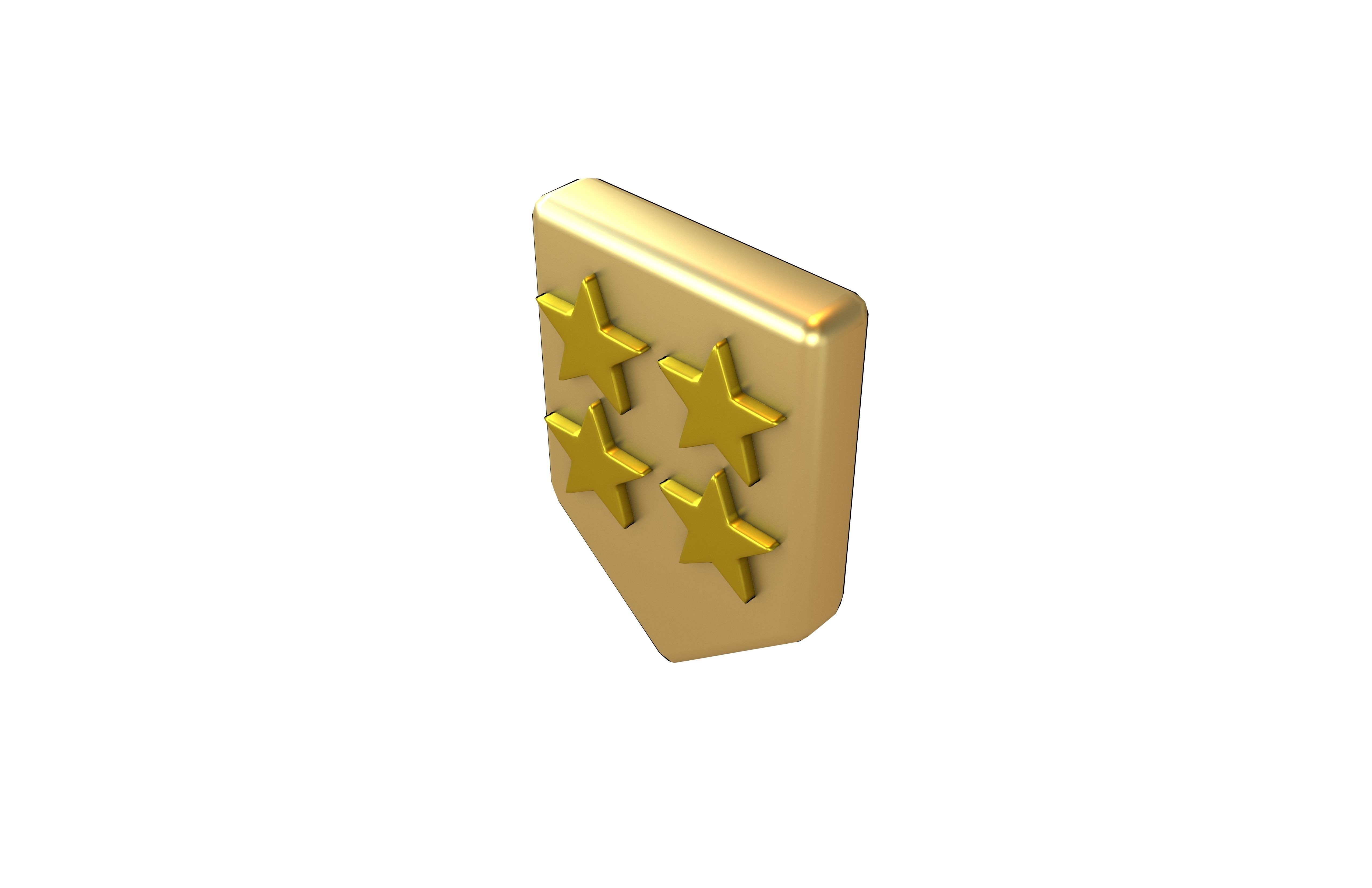 Rank Medal v16 008 Low-poly 3D model_1