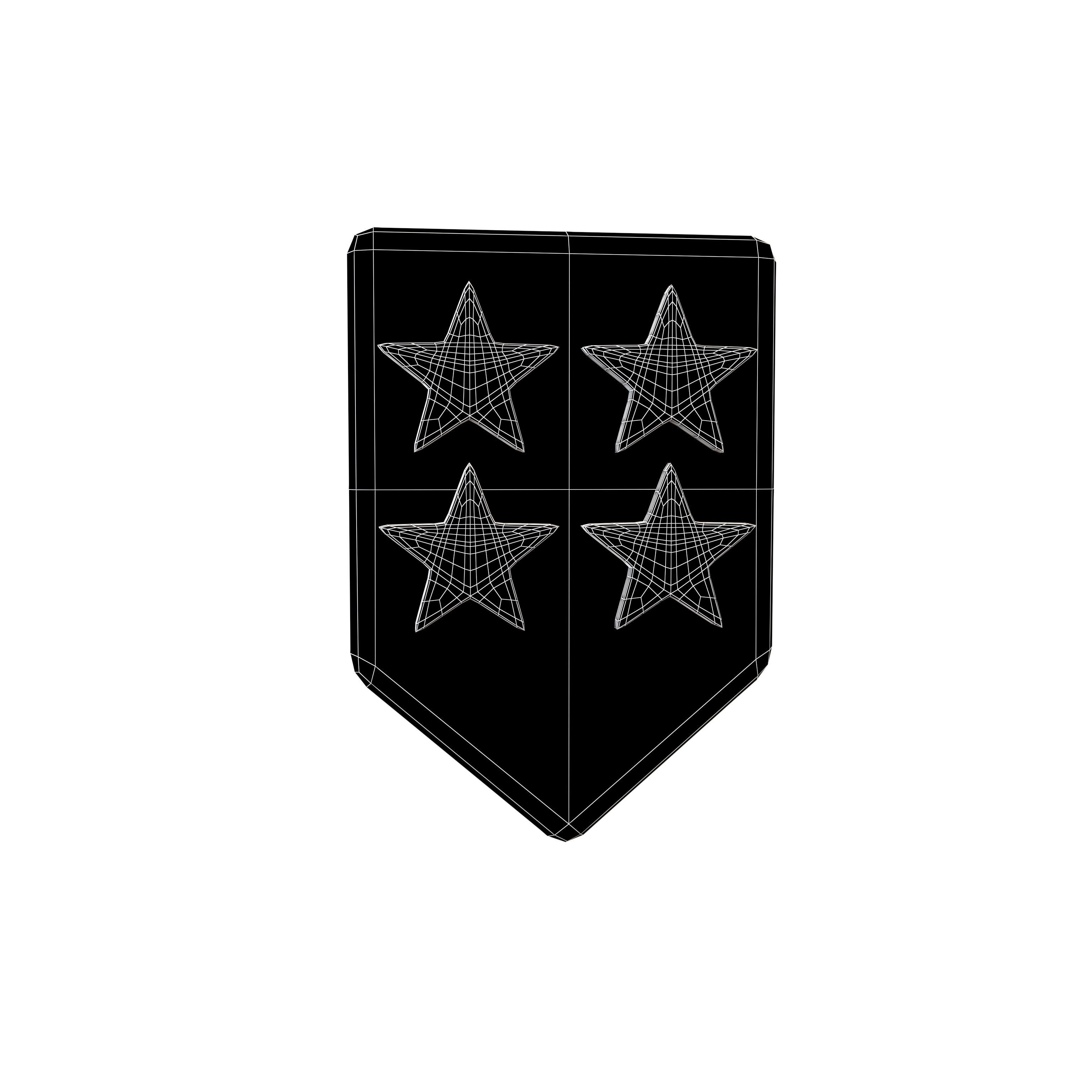 Rank Medal v16 008 Low-poly 3D model_4