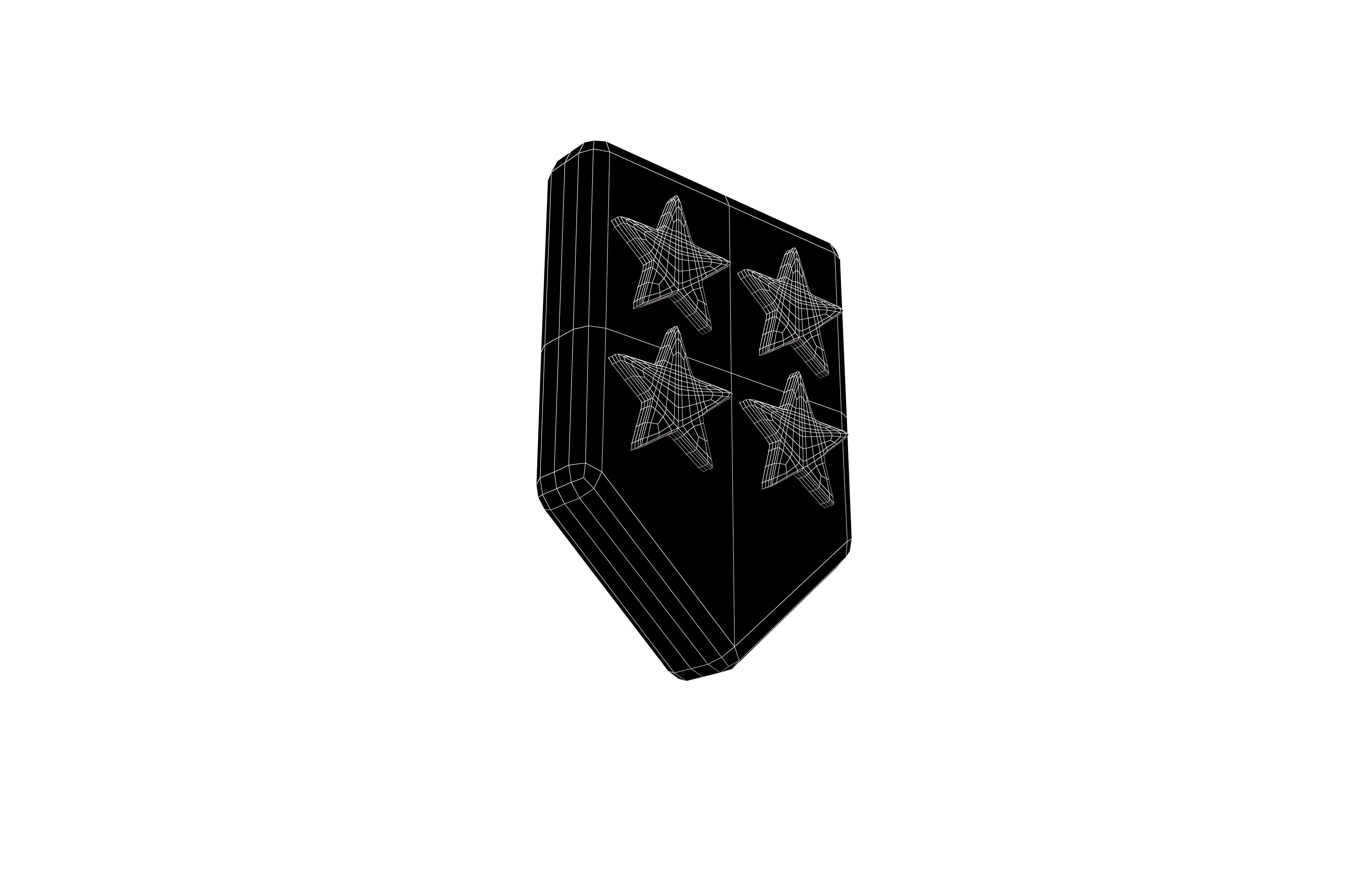 Rank Medal v16 008 Low-poly 3D model_7
