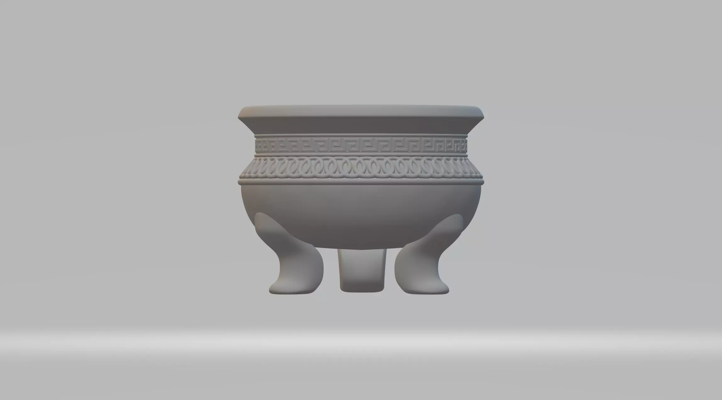 Chinese Ding Furnace Incense 3D print model_0