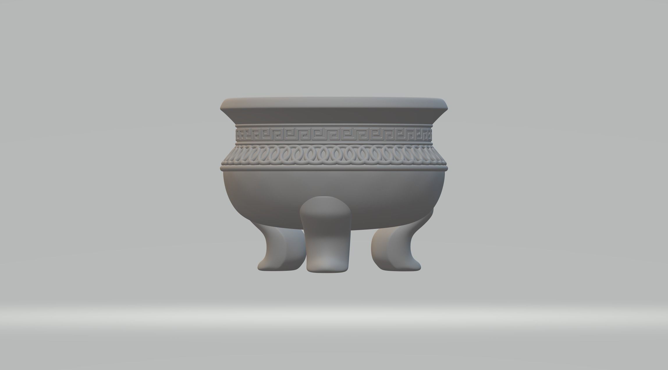 Chinese Ding Furnace Incense 3D print model_1