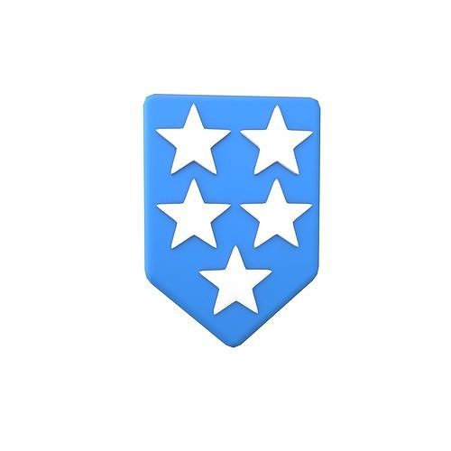 Rank Medal v17 003 Low-poly 3D model