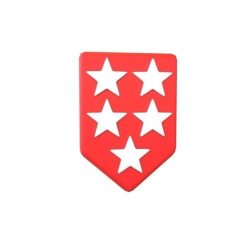 Rank Medal v17 006 Low-poly 3D model