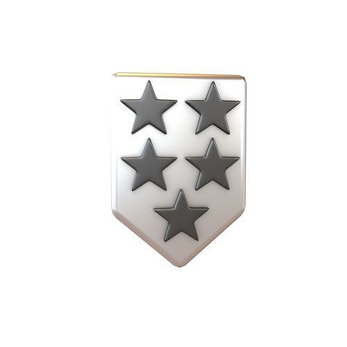 Rank Medal v17 007 Low-poly 3D model