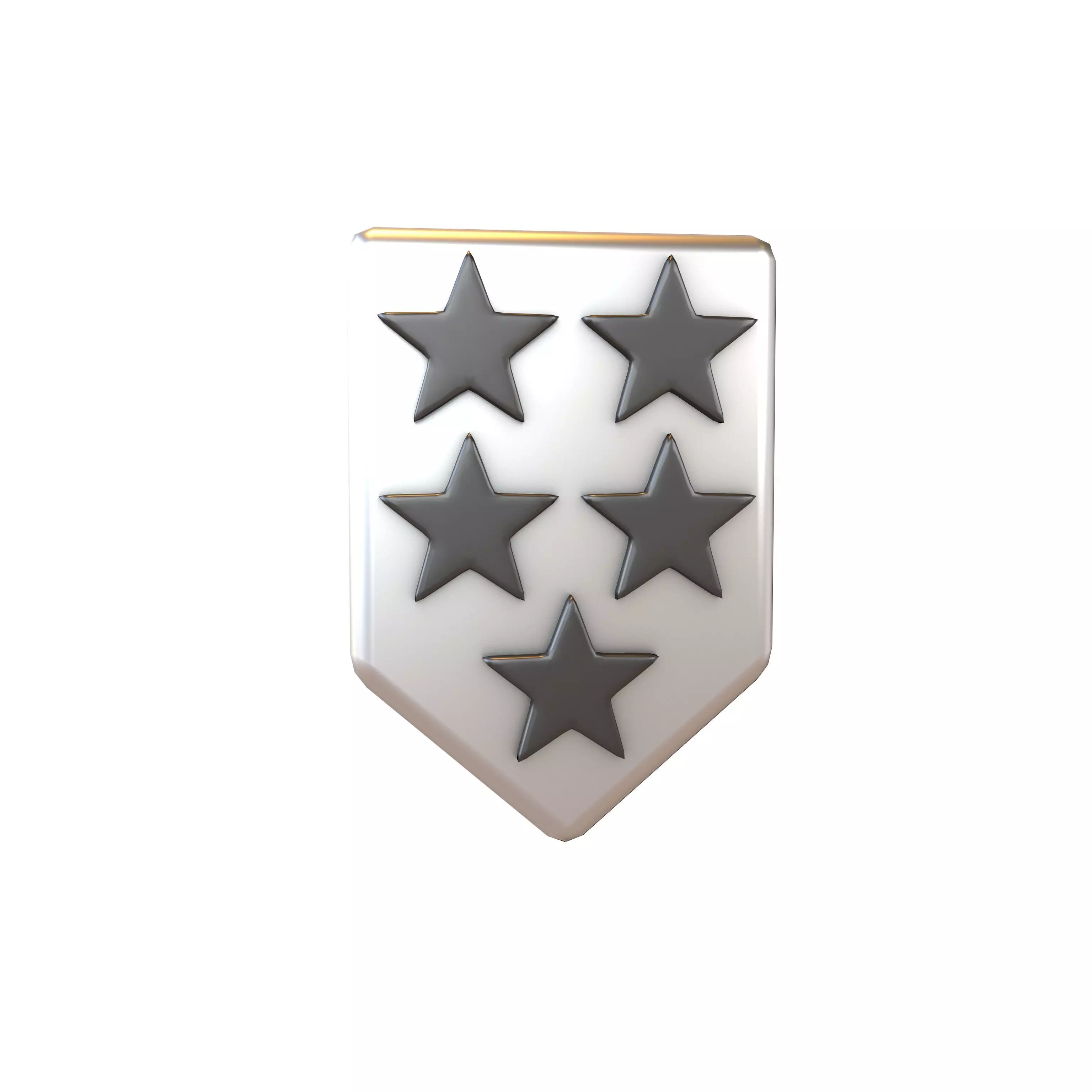 Rank Medal v17 007 Low-poly 3D model_0