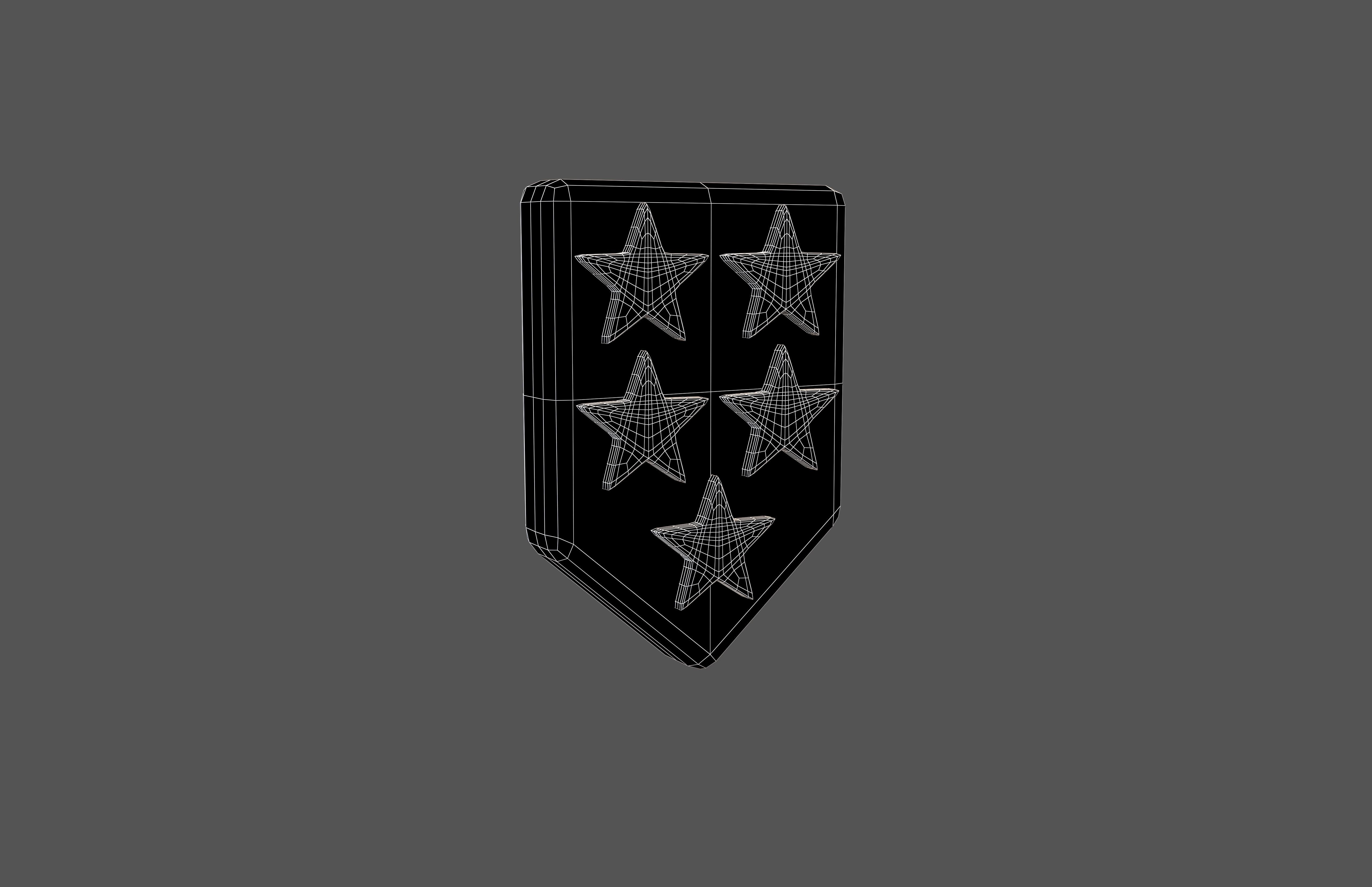 Rank Medal v17 007 Low-poly 3D model_5