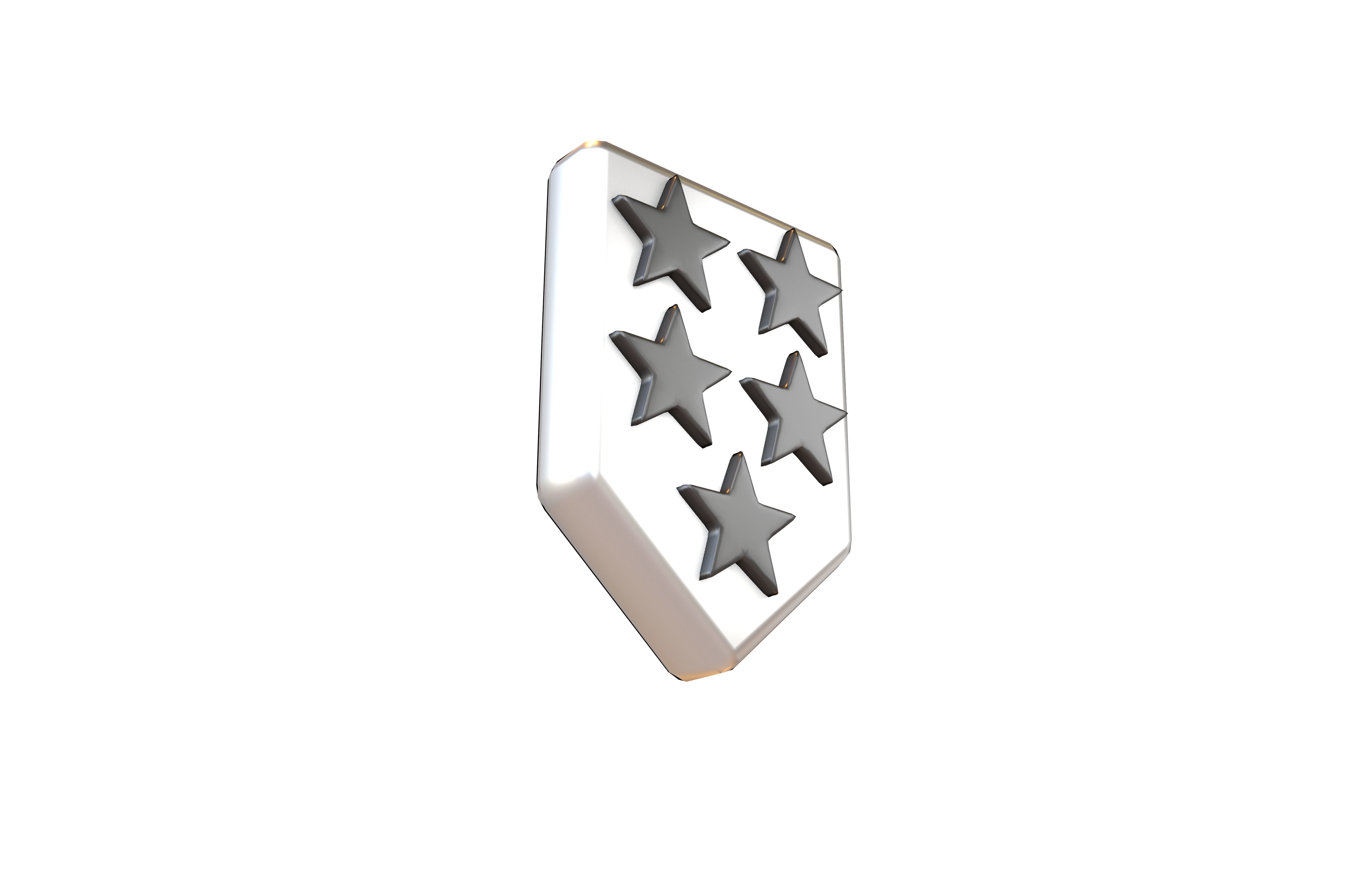 Rank Medal v17 007 Low-poly 3D model_3