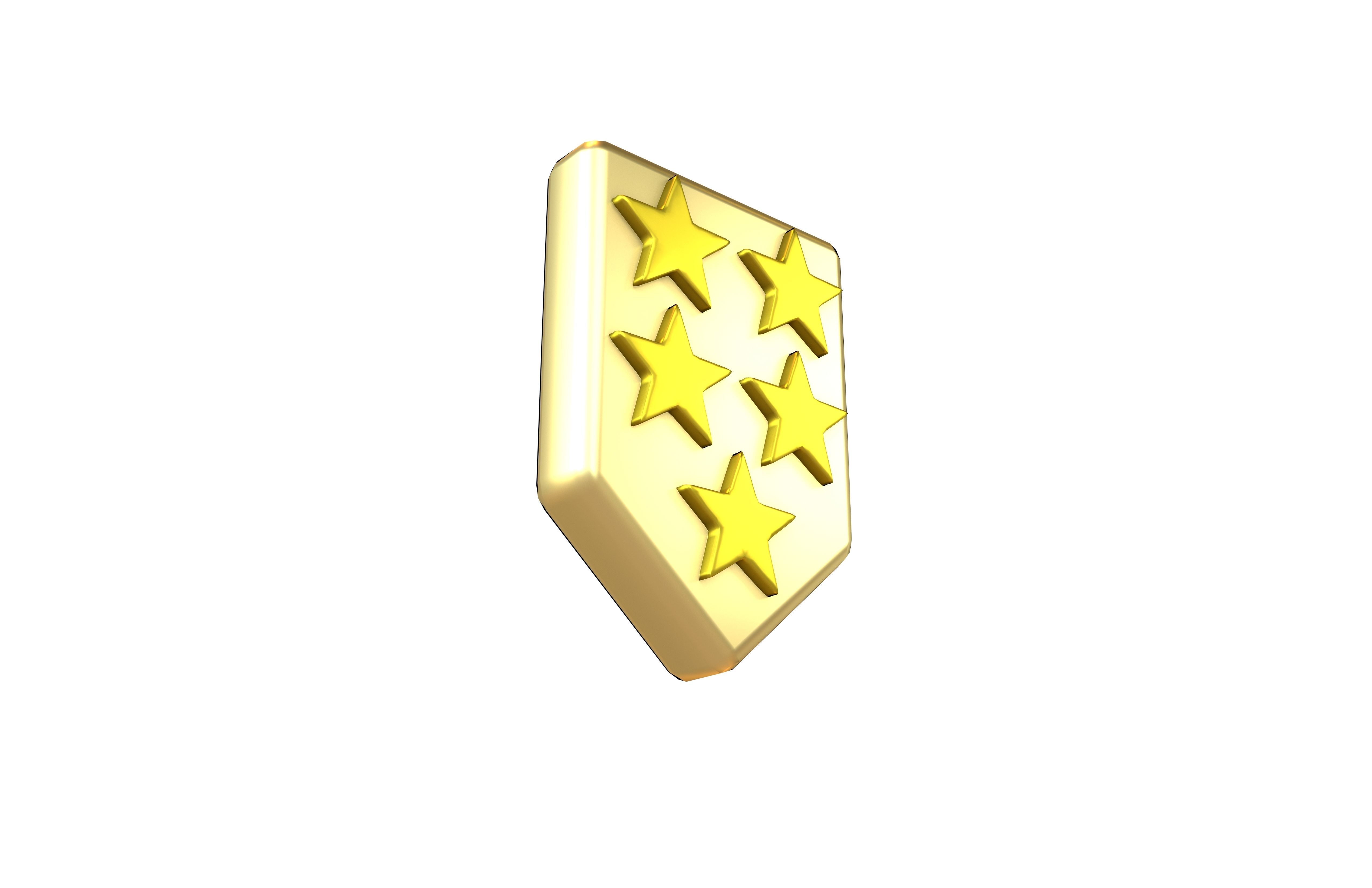 Rank Medal v17 008 Low-poly 3D model_3