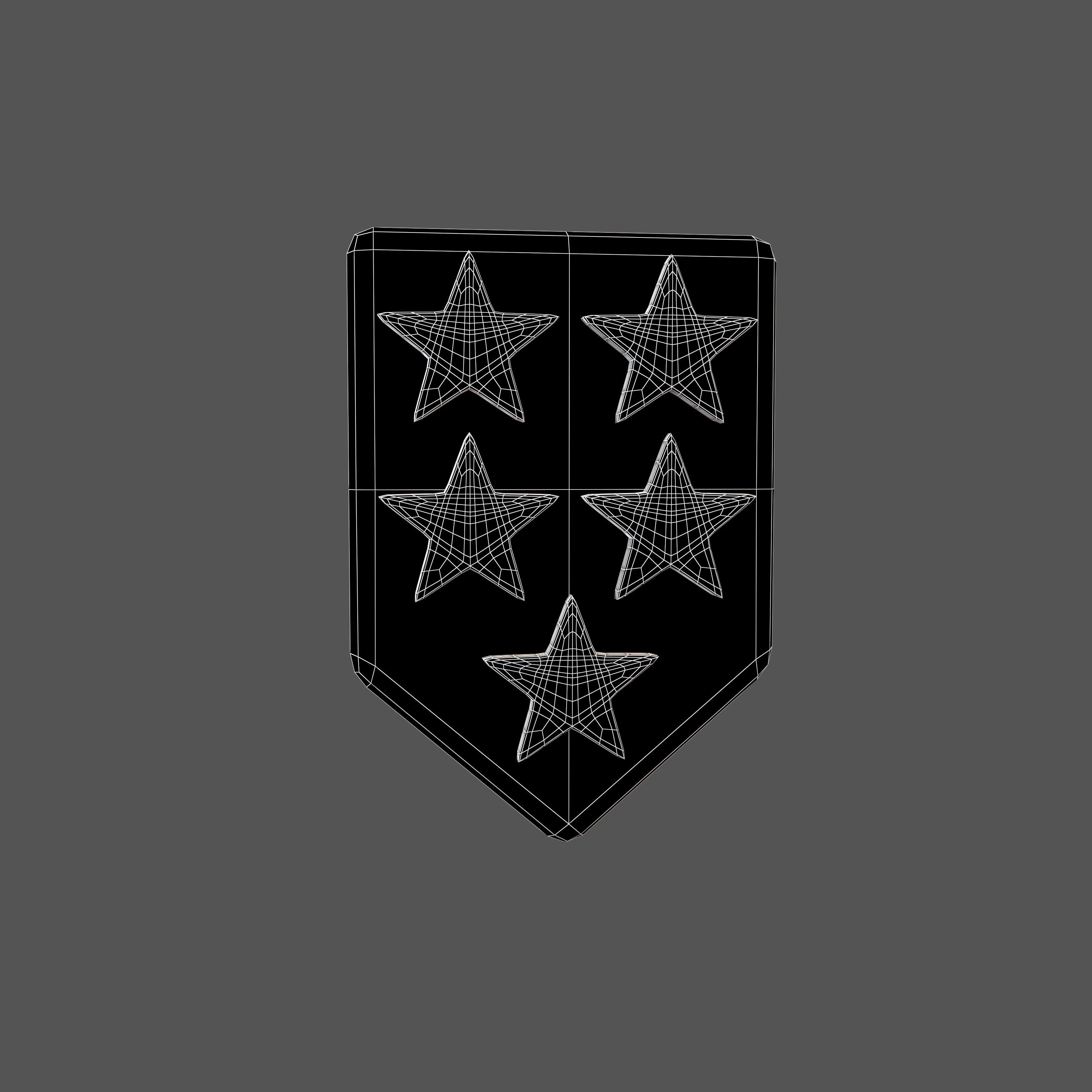 Rank Medal v17 008 Low-poly 3D model_4