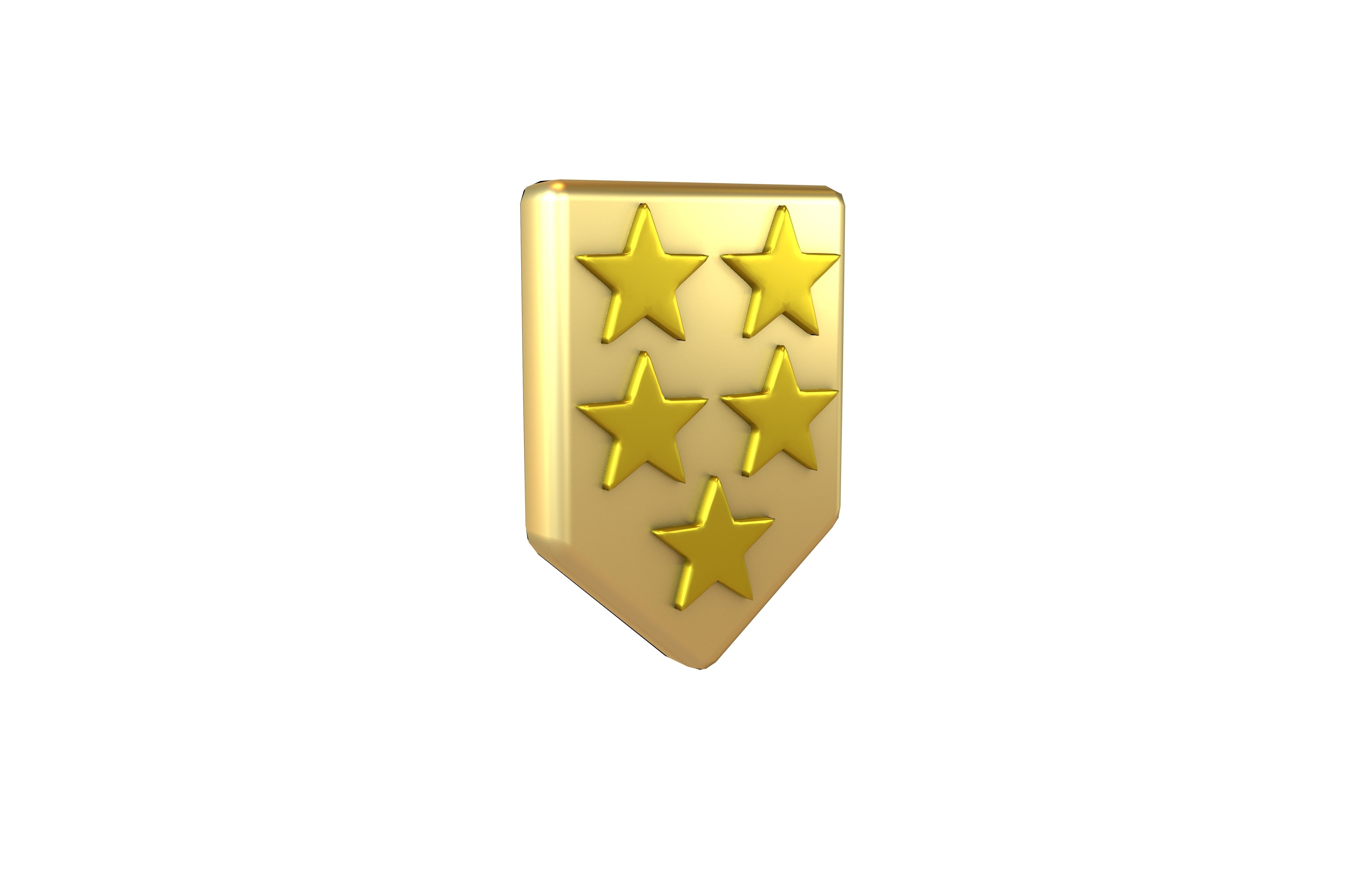 Rank Medal v17 008 Low-poly 3D model_1