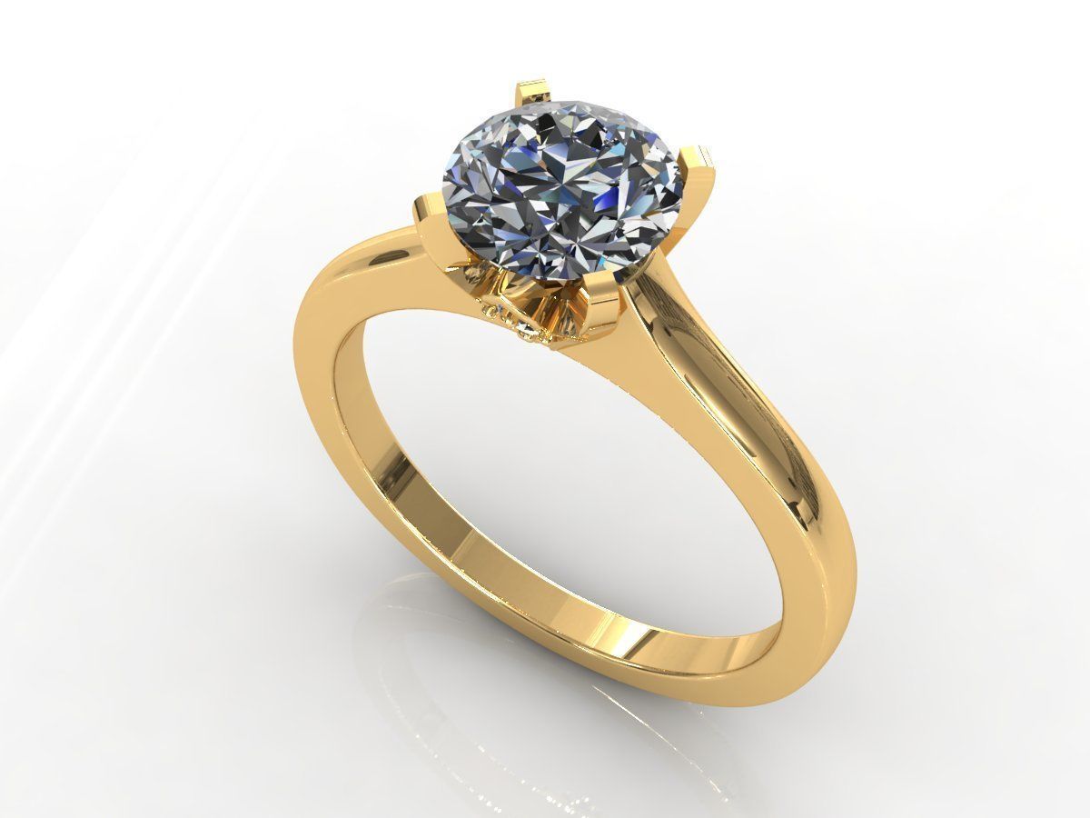Comfort Fit Surprises Wedding Ring 3D print model_5