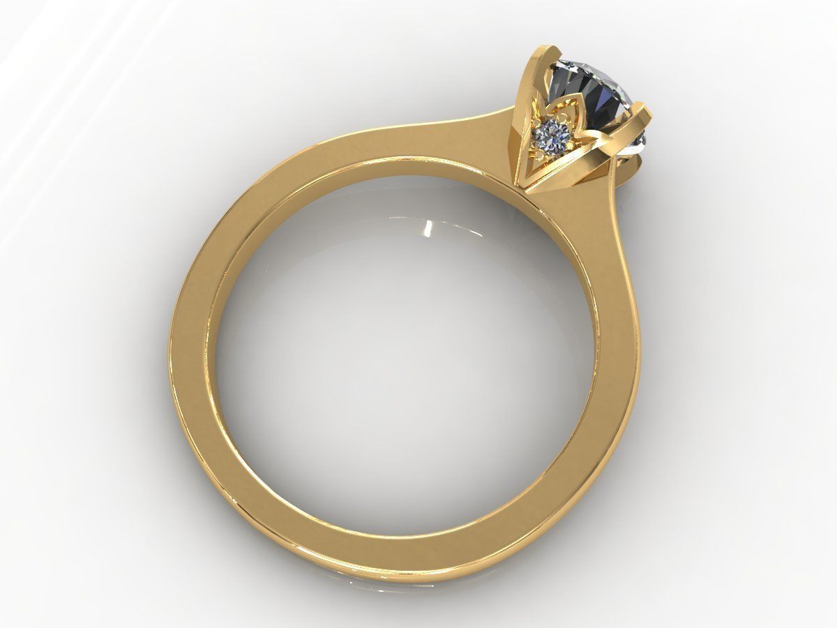 Comfort Fit Surprises Wedding Ring 3D print model_7