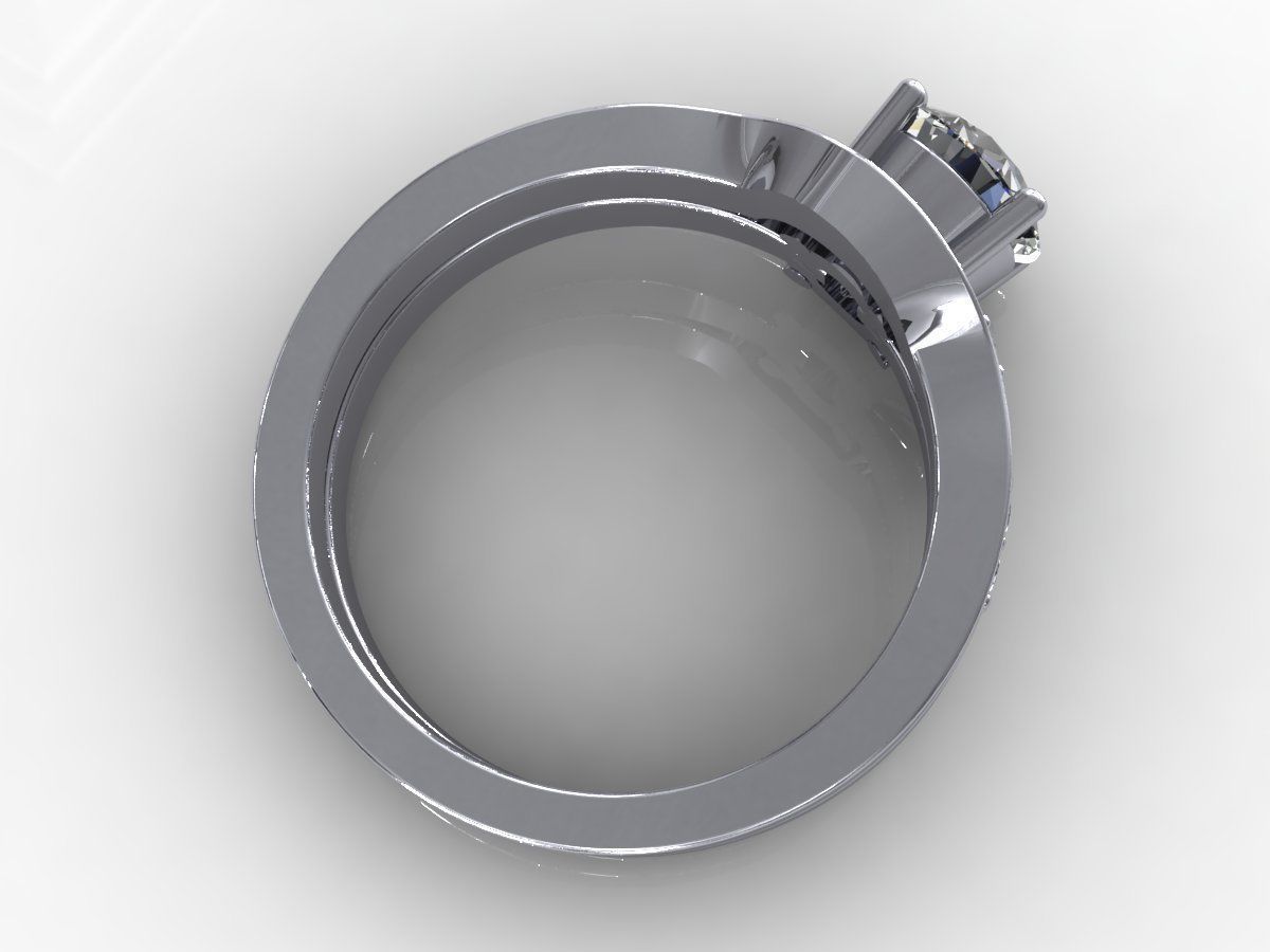 Cute-Couple Wedding Ring 3D print model_7