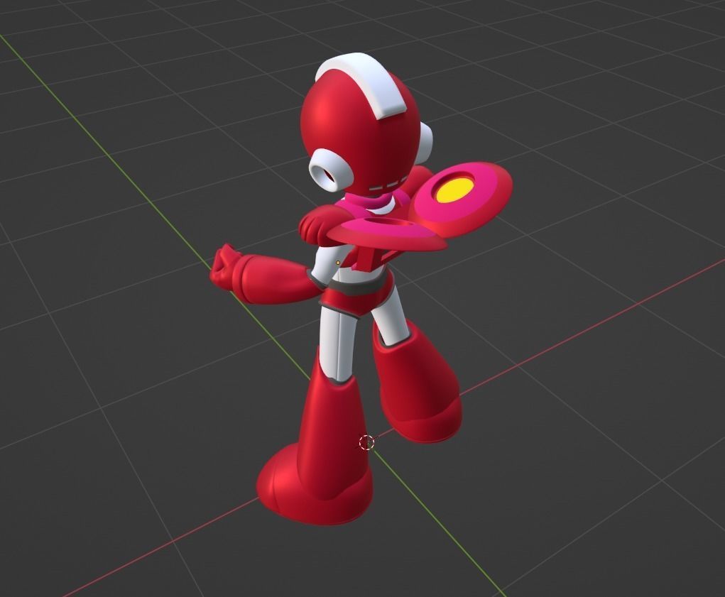 Jet MegaMan - Megaman 6 3D model_6