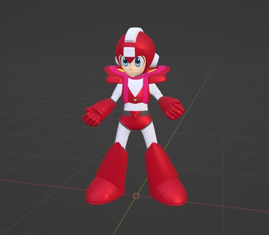 Jet MegaMan - Megaman 6 3D model_3