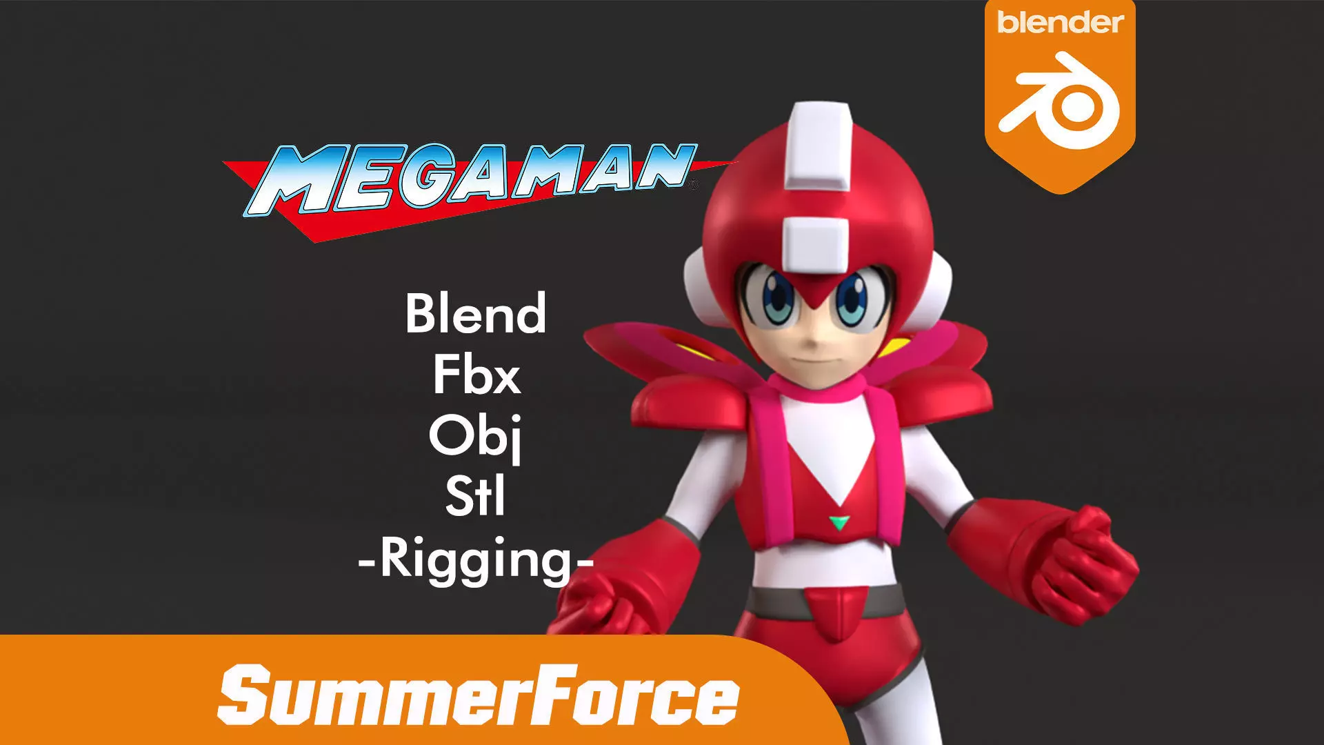 Jet MegaMan - Megaman 6 3D model_0
