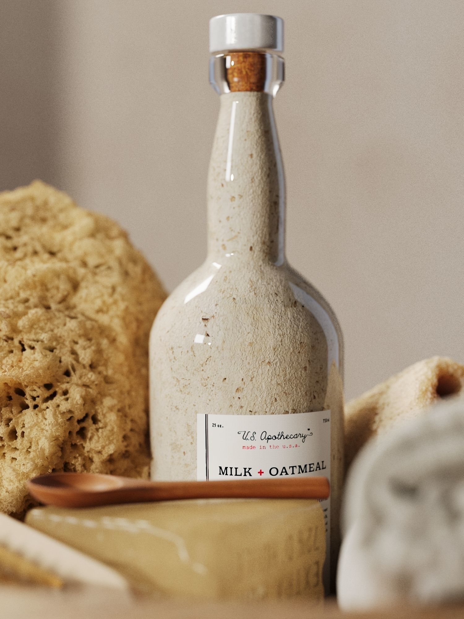 Bowl with Bath Accessories 3D model_2