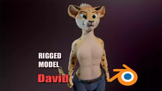 David Anthro Cheetah 3D model