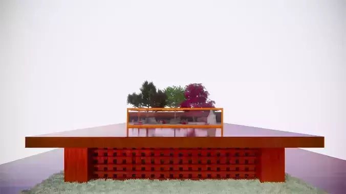 AQUARIUM WITH DESIGNER TABLE