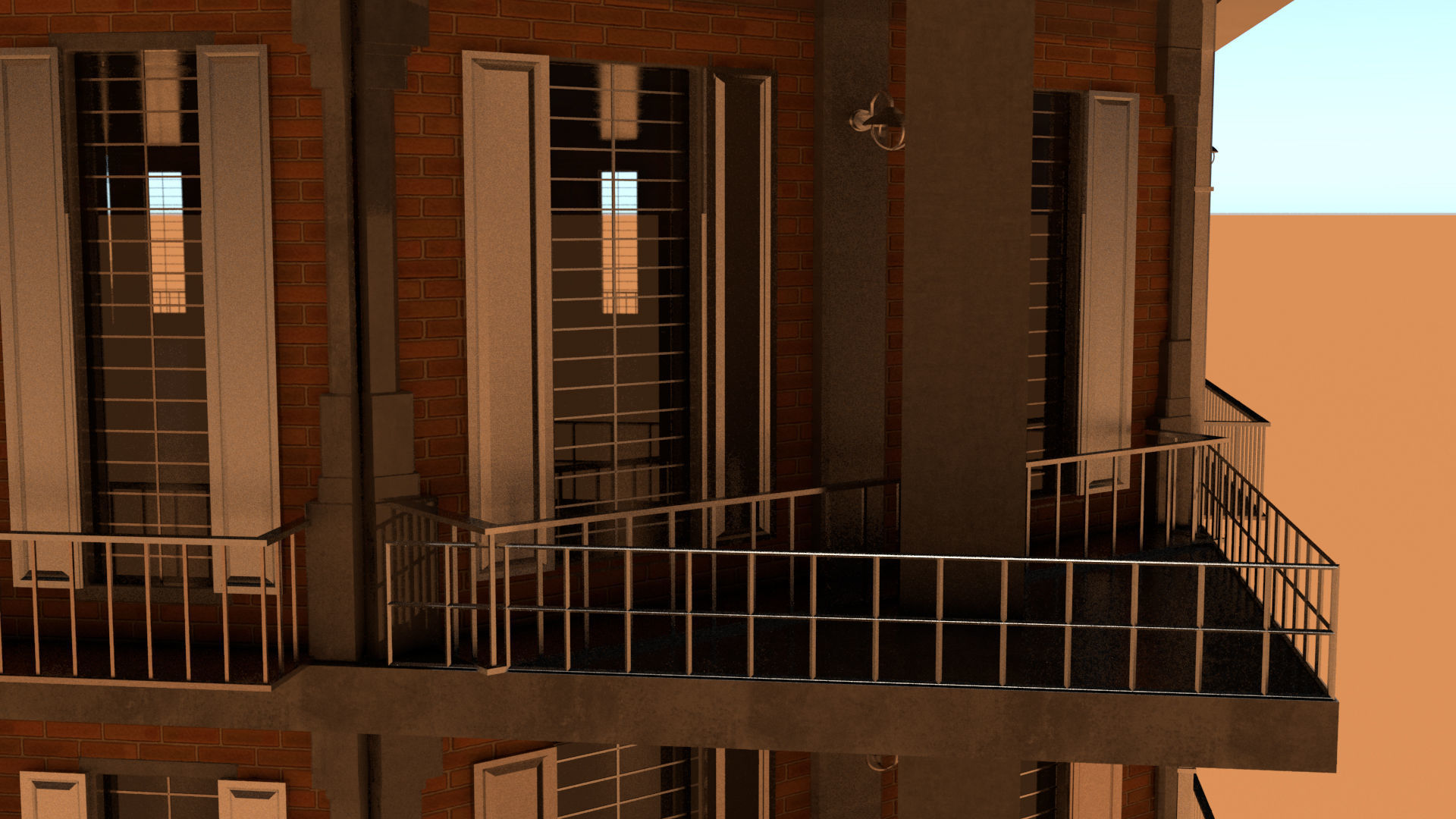 laos Game Building 01 Low-poly 3D model_6