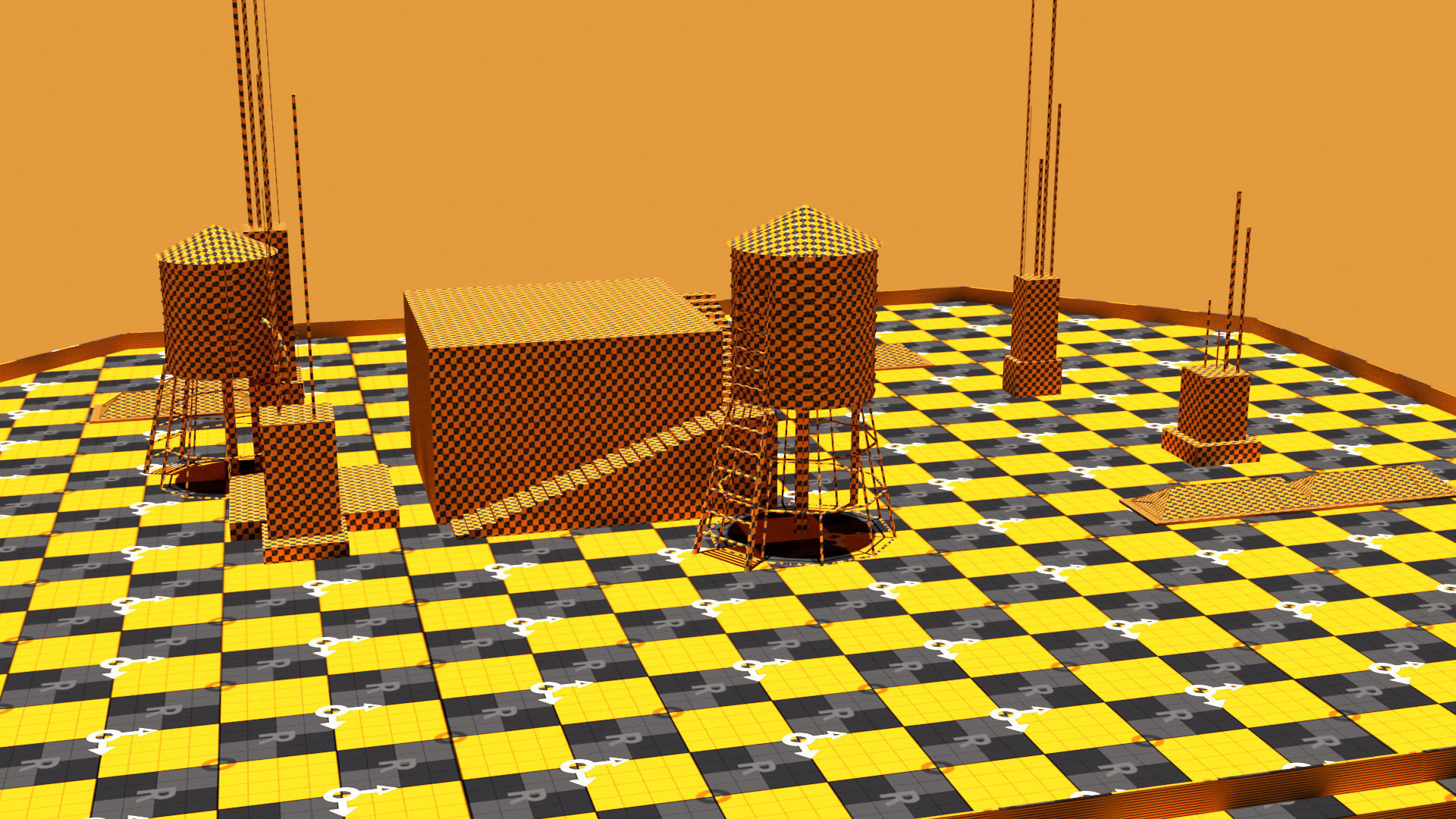 laos Game Building 01 Low-poly 3D model_9