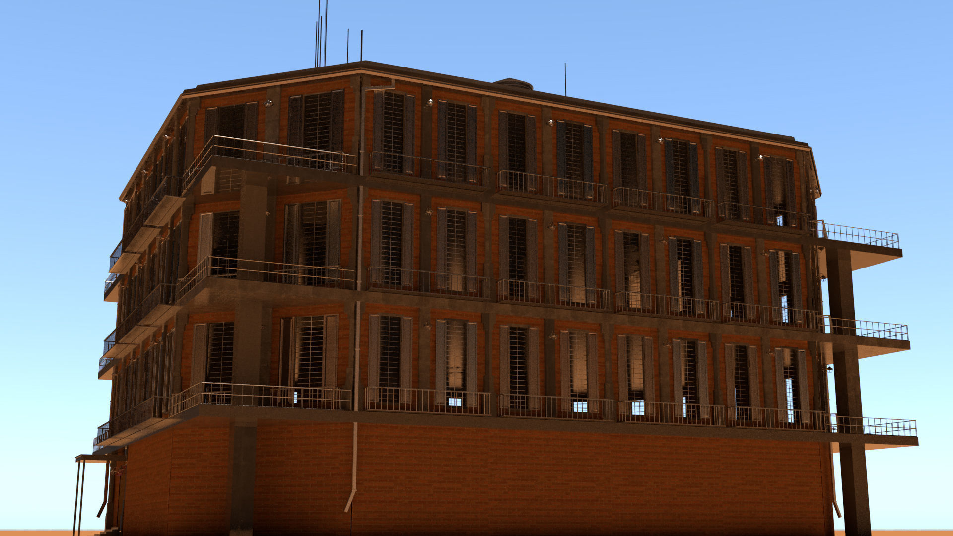 laos Game Building 01 Low-poly 3D model_1