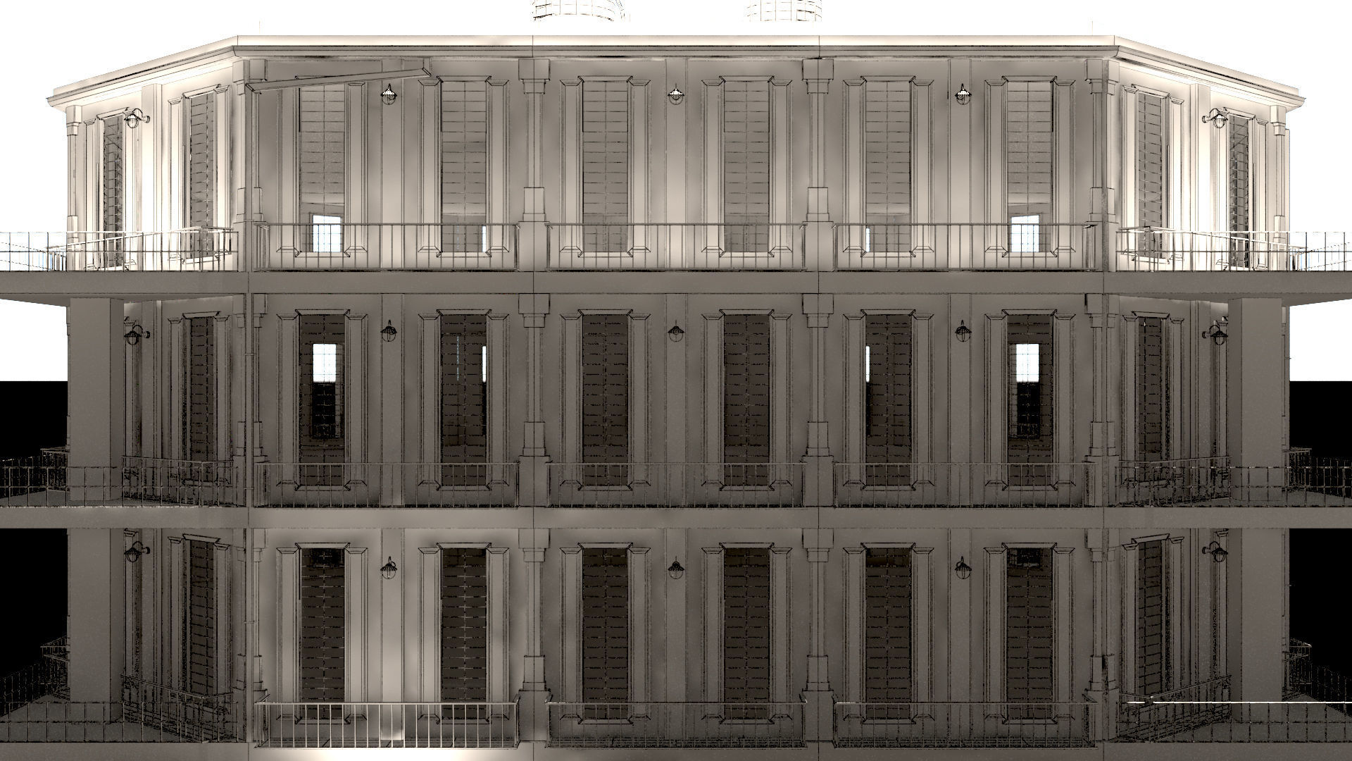 laos Game Building 01 Low-poly 3D model_22