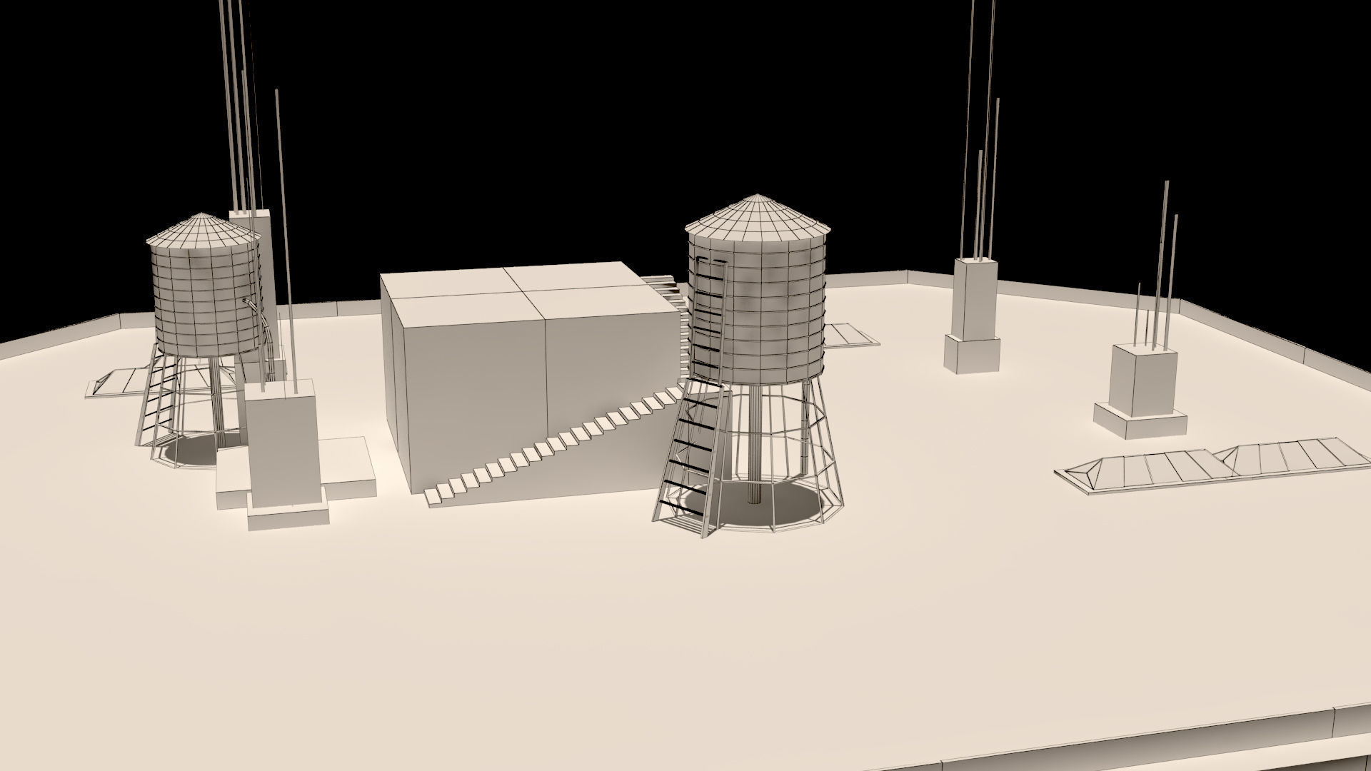 laos Game Building 01 Low-poly 3D model_19