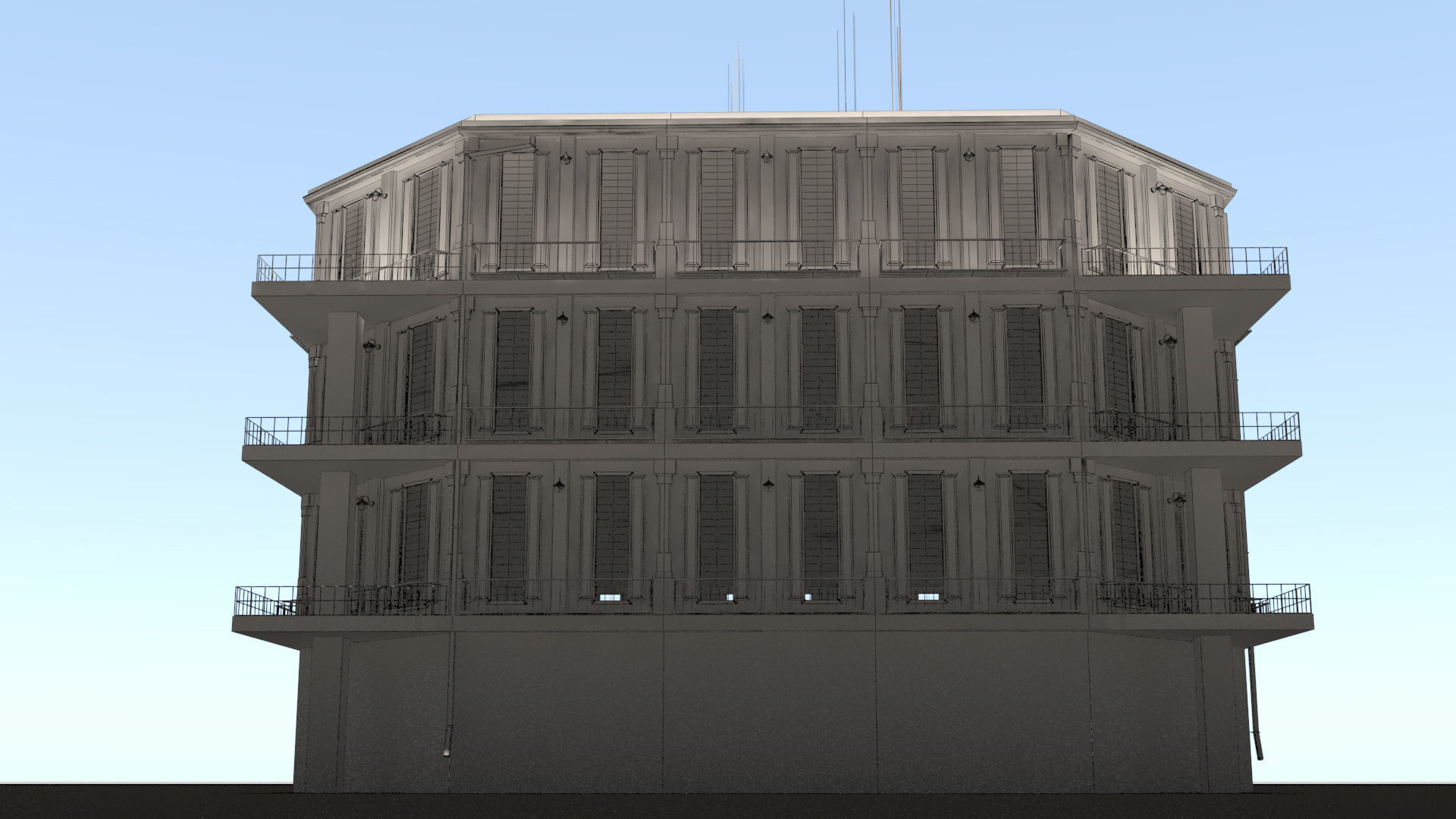 laos Game Building 01 Low-poly 3D model_25