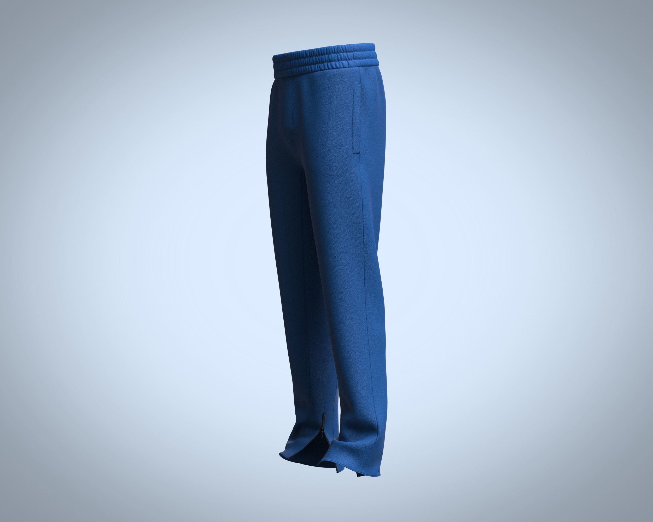 Trouser Pant-Zipper 3D model_5