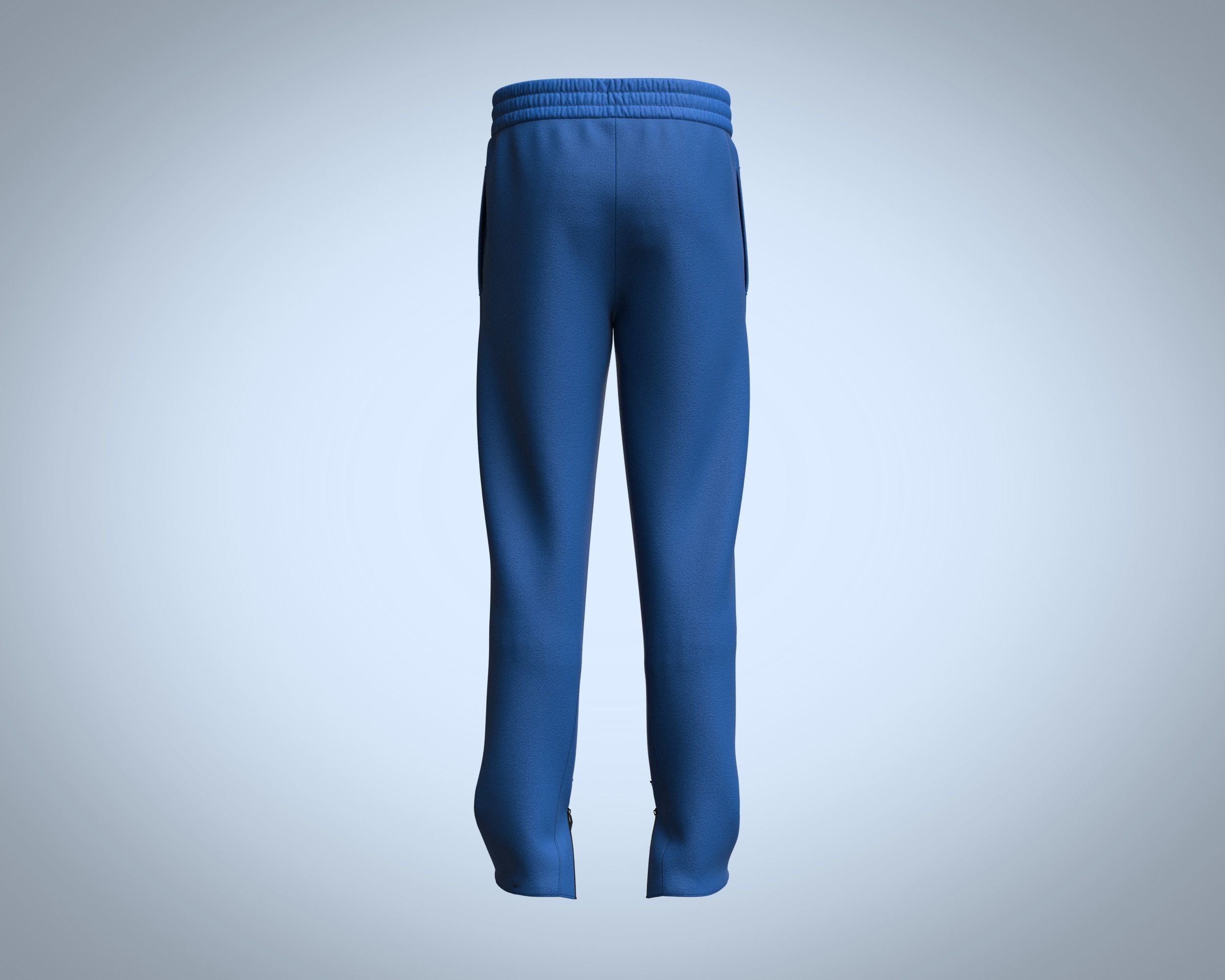 Trouser Pant-Zipper 3D model_3