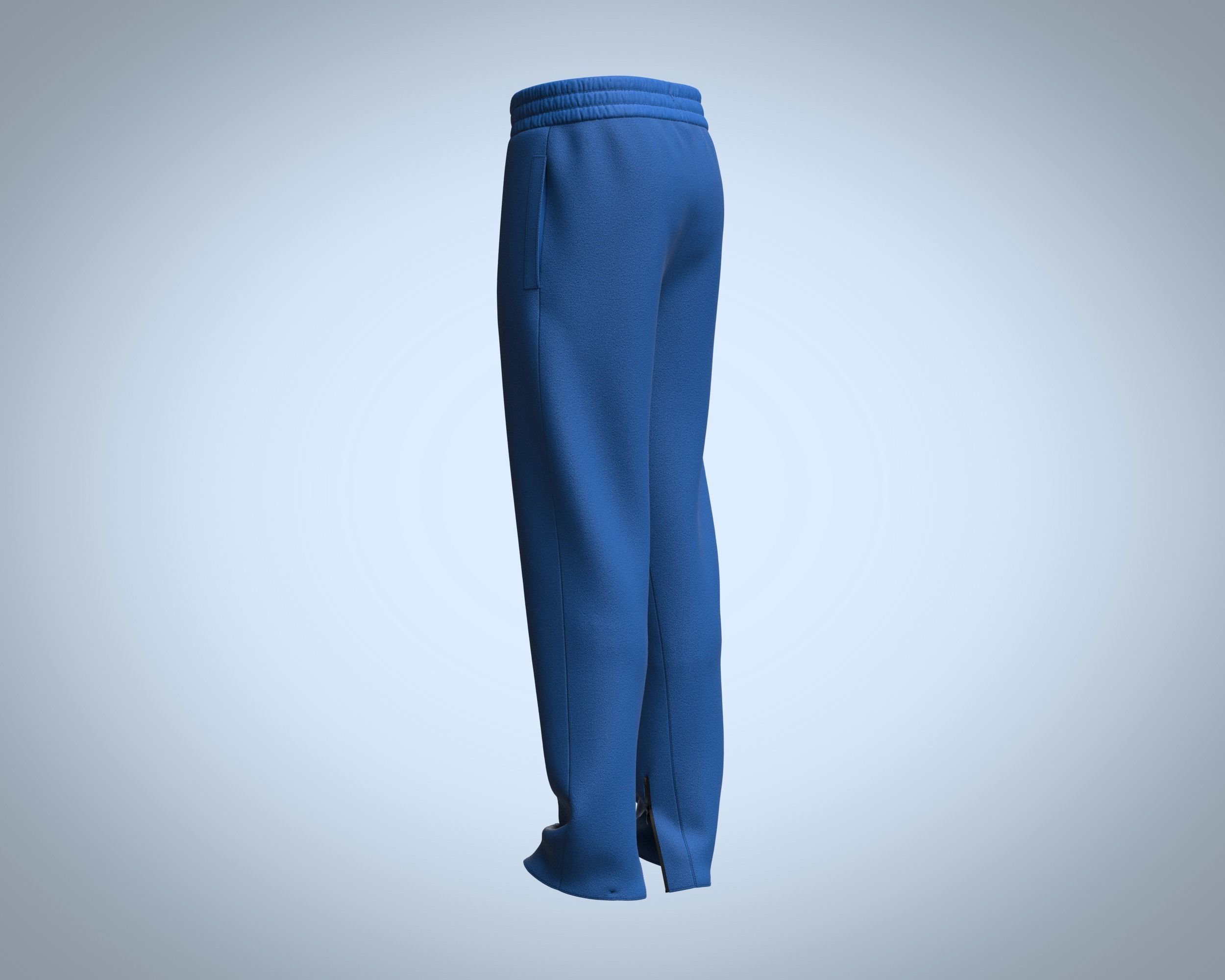 Trouser Pant-Zipper 3D model_4