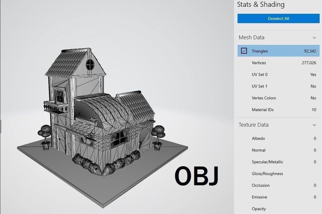 House Cottage Style 3D model_7