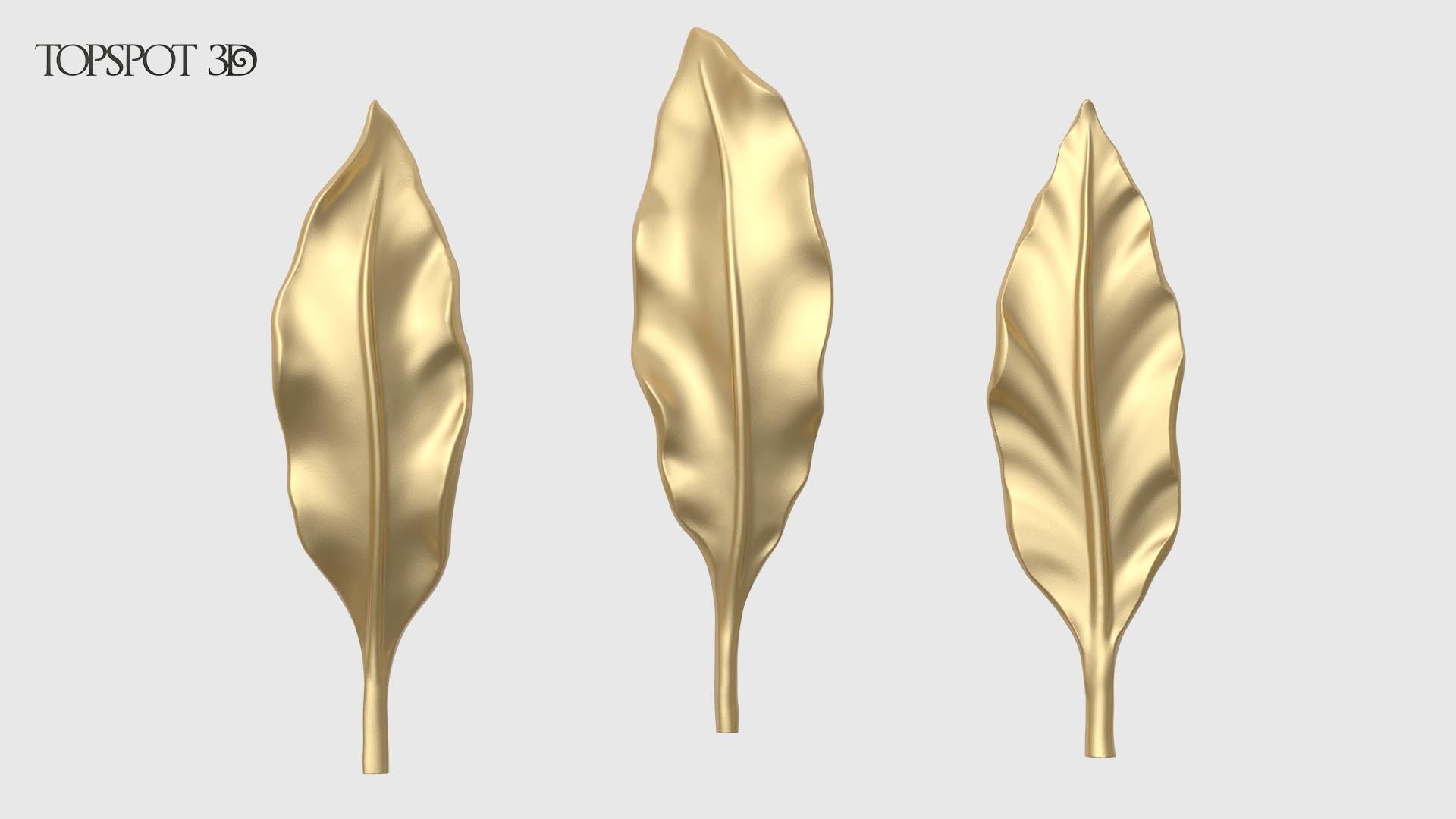 Laurel Leaves Set 3D print model_10