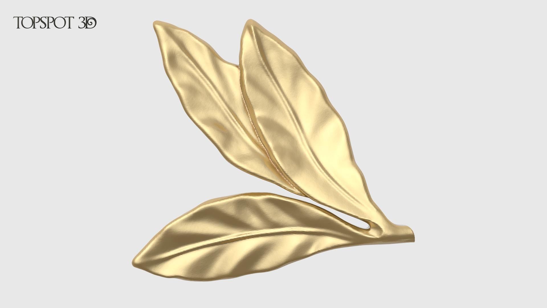 Laurel Leaves Set 3D print model_15