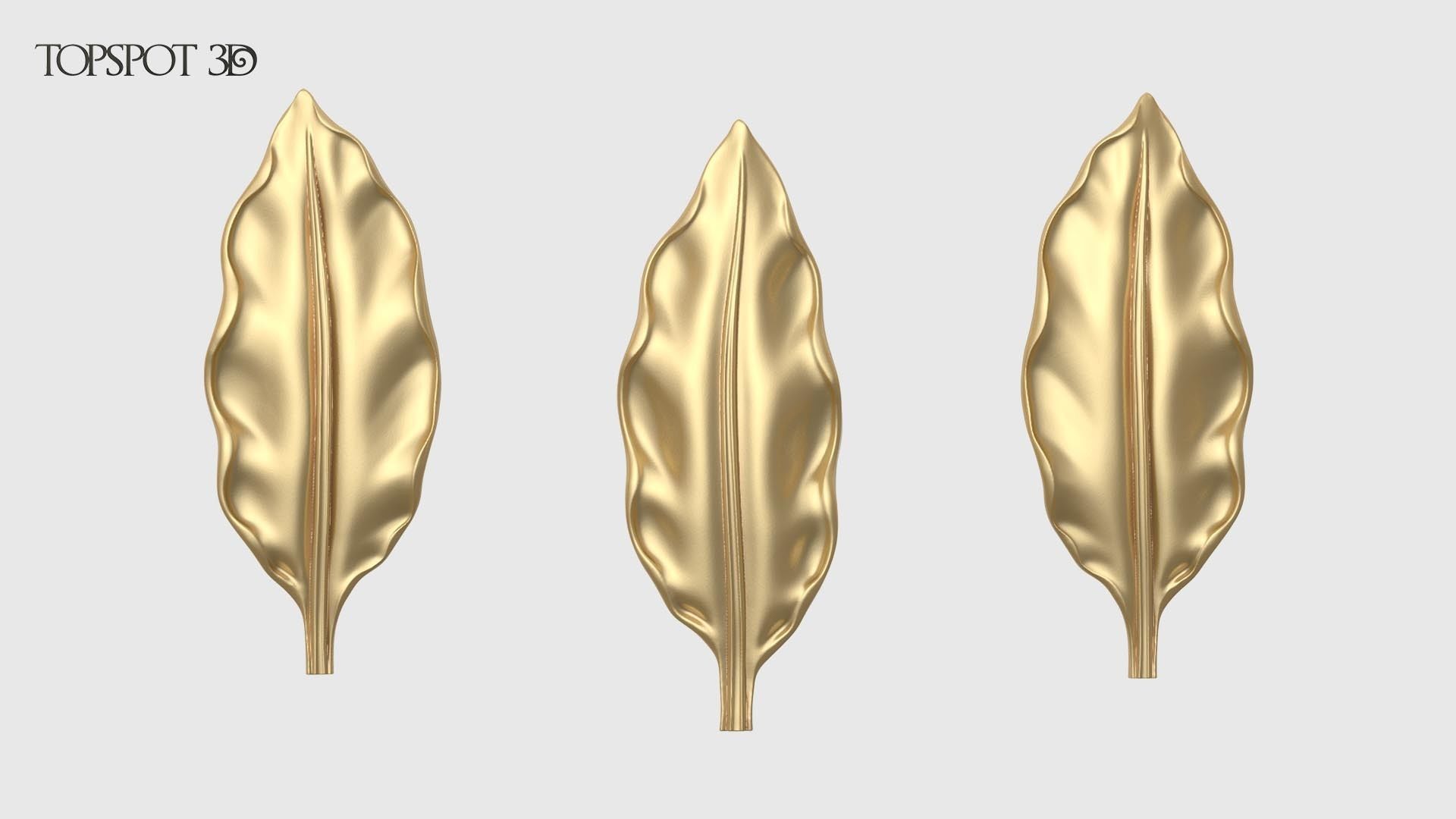 Laurel Leaves Set 3D print model_12