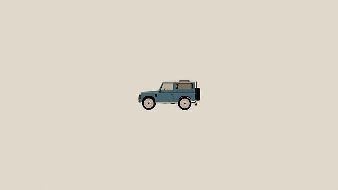 Land Rover Defender 90 Free 3D model