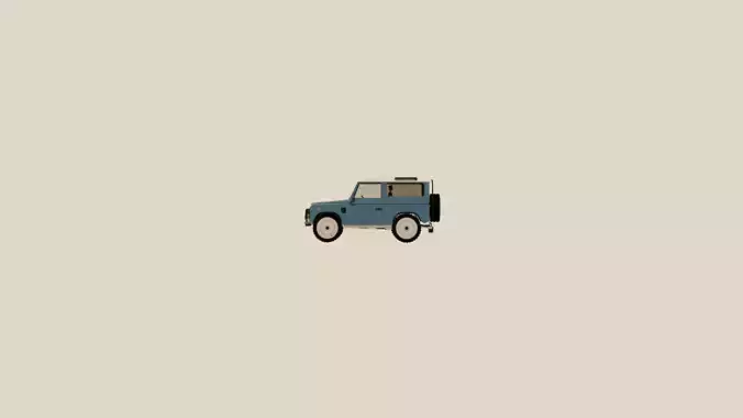 Land Rover Defender 90 Free 3D model