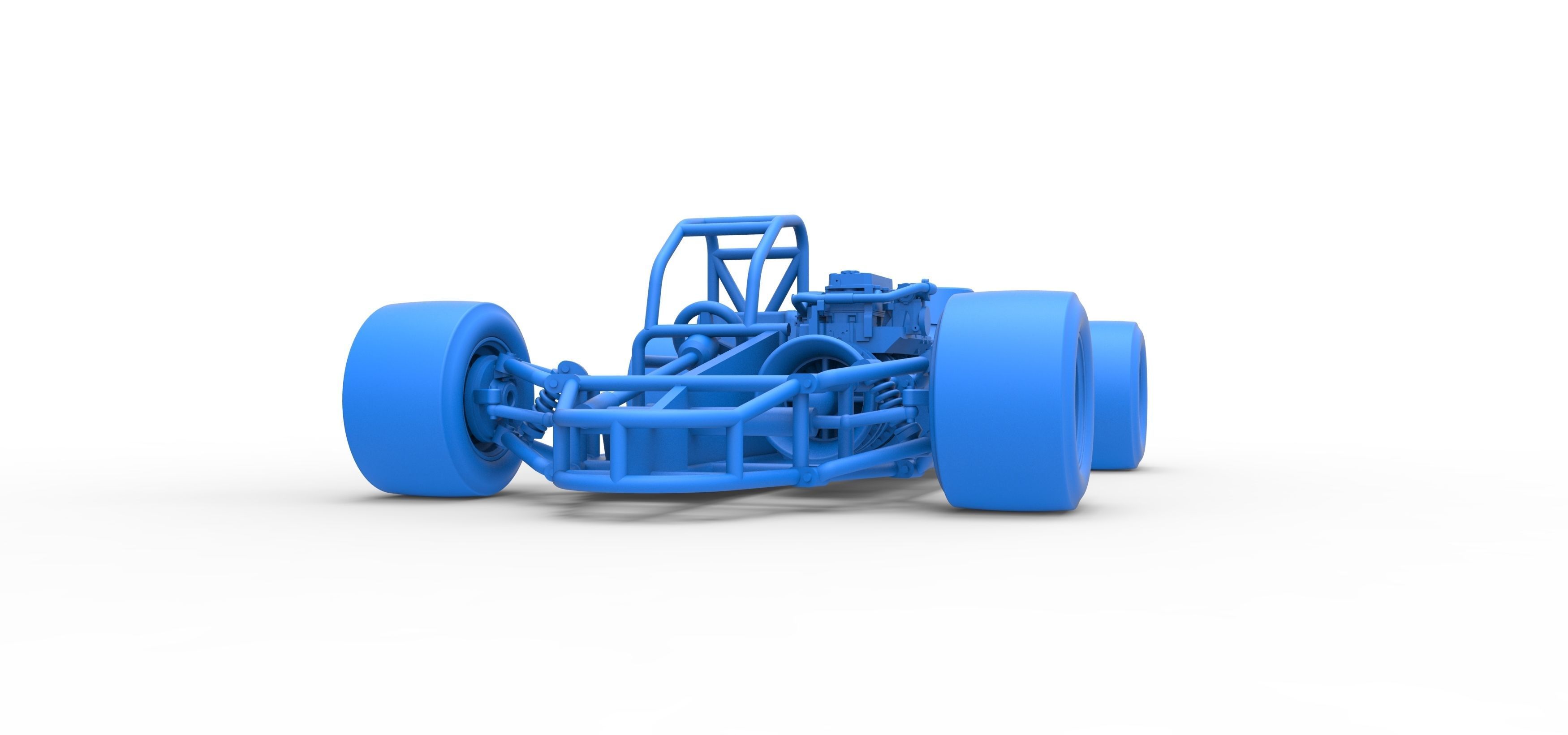 Concept jet race car Scale 1 to 25 3D print model_26