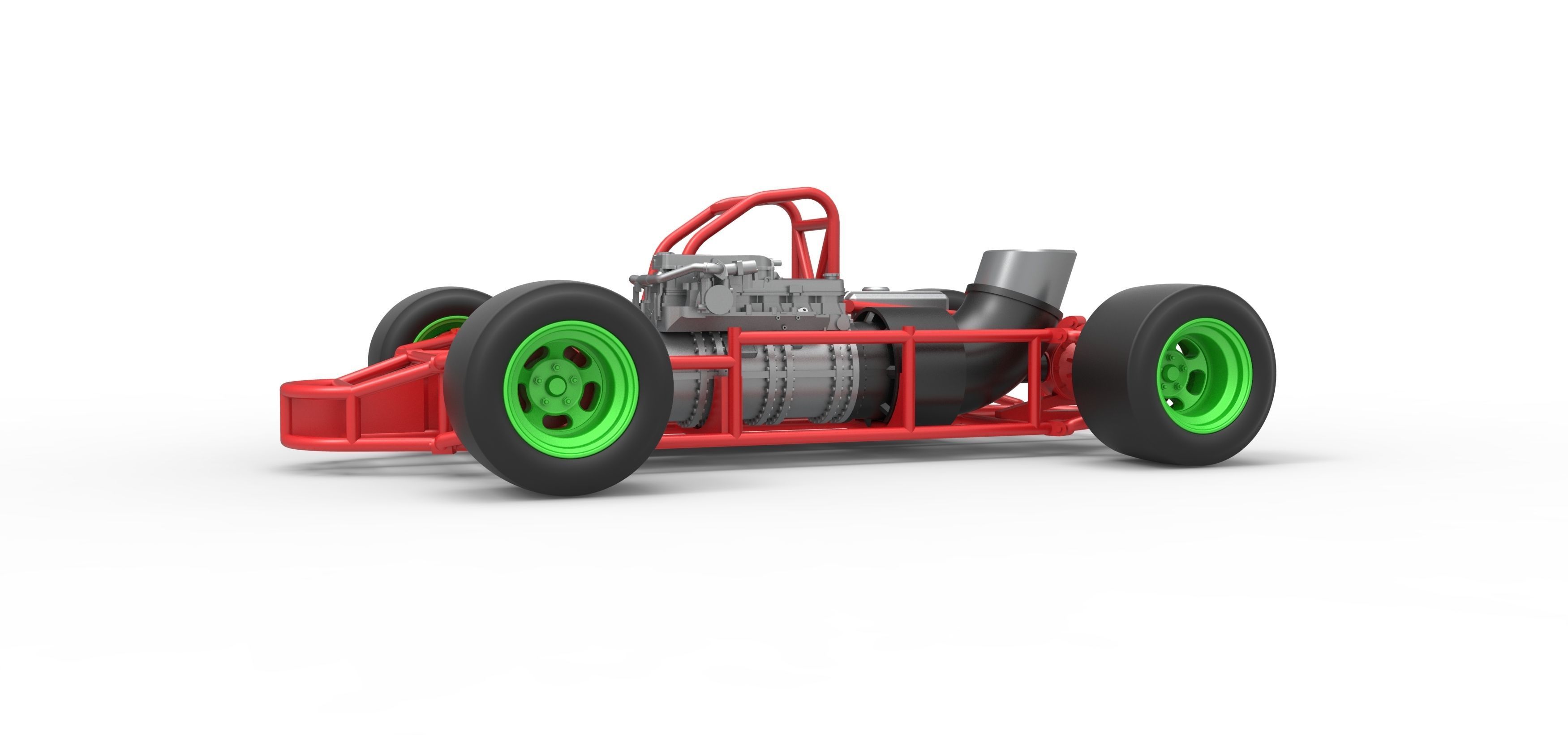 Concept jet race car Scale 1 to 25 3D print model_2