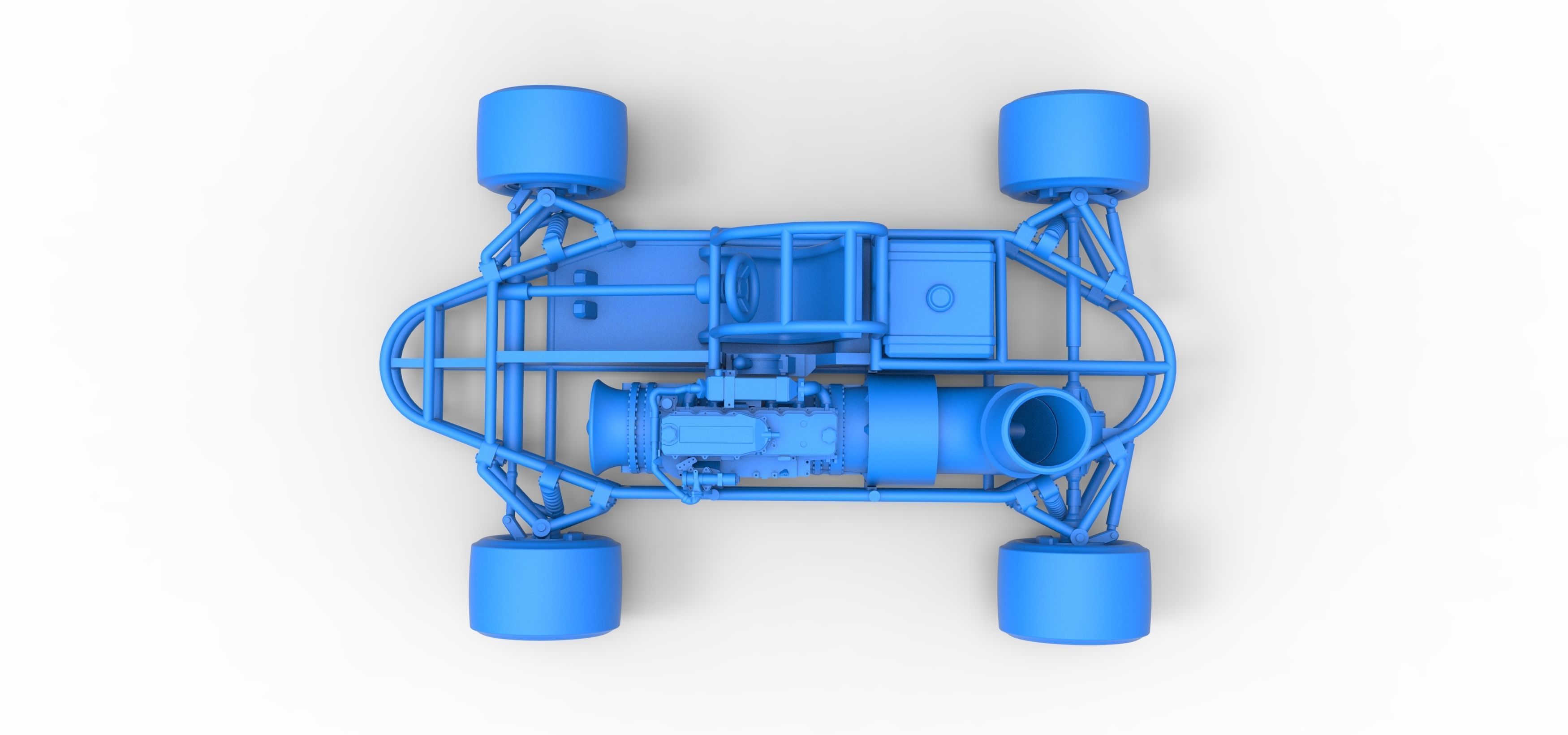 Concept jet race car Scale 1 to 25 3D print model_31